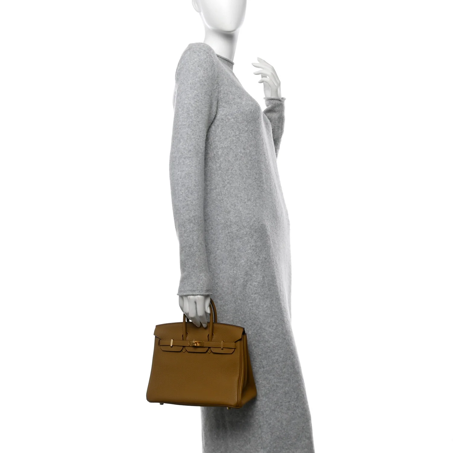 Togo Birkin 25 Bronze Dore - Image 2