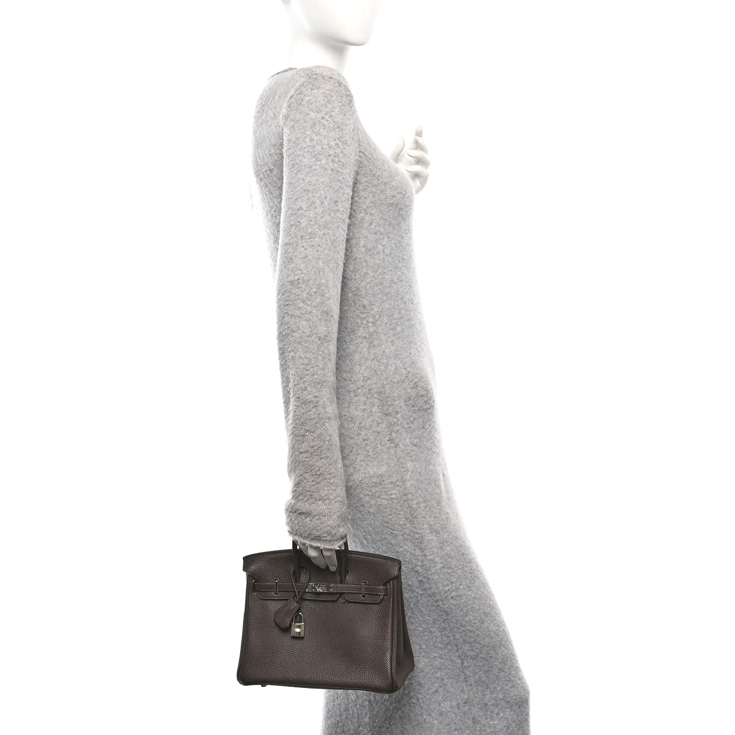 Togo Birkin 25 Chocolate - Image 3
