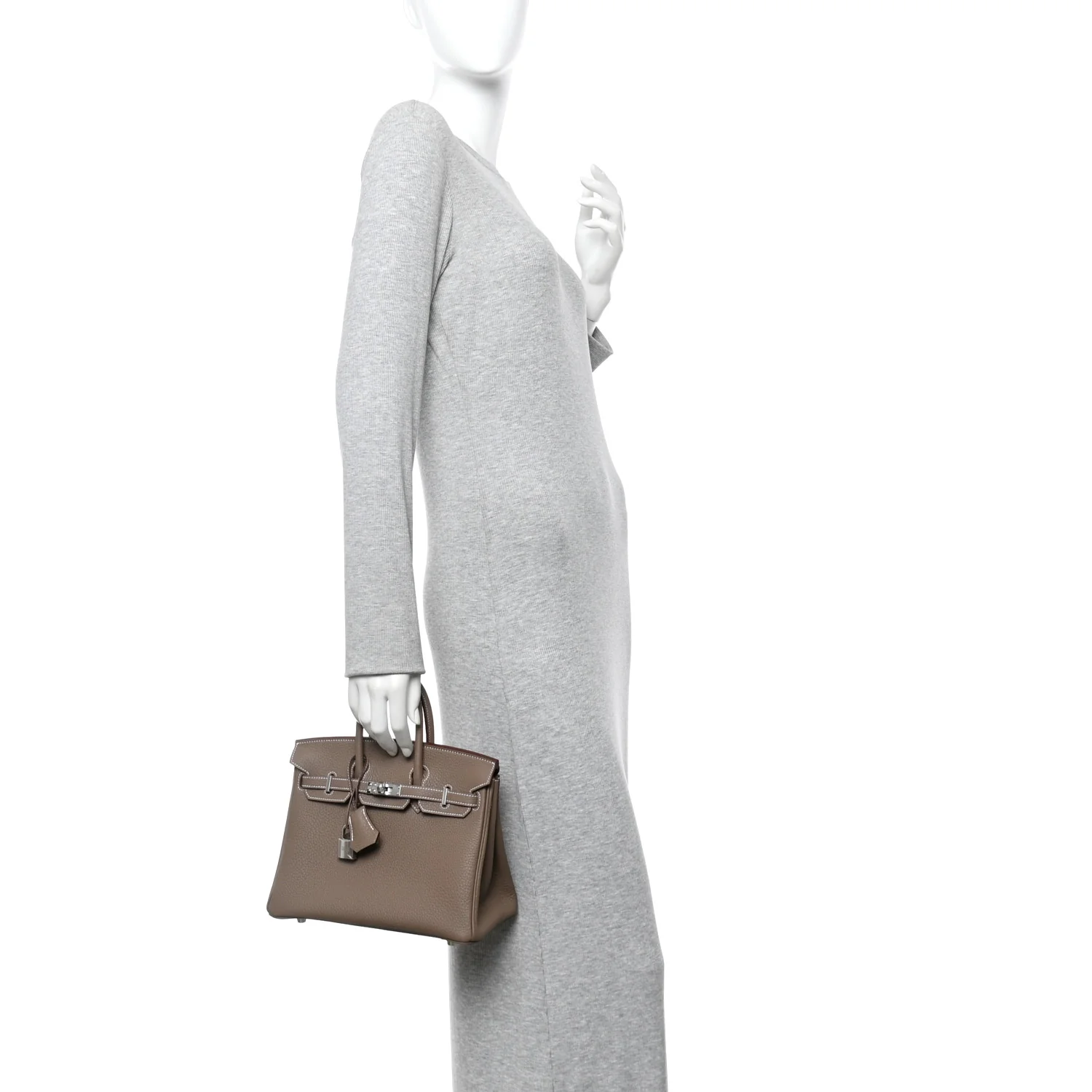 Togo Birkin 25 Etoupe - Image 2