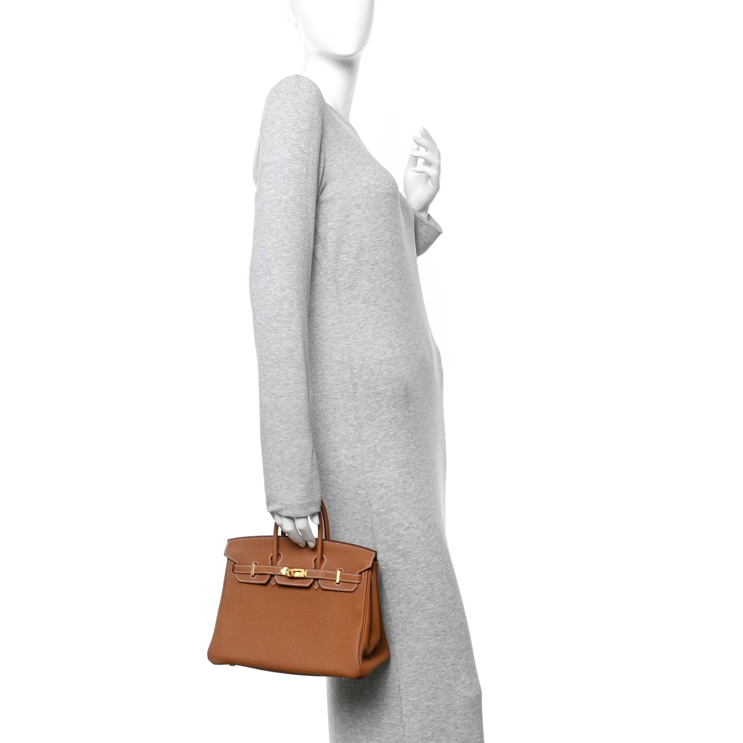 Togo Birkin 25 Gold - Image 4
