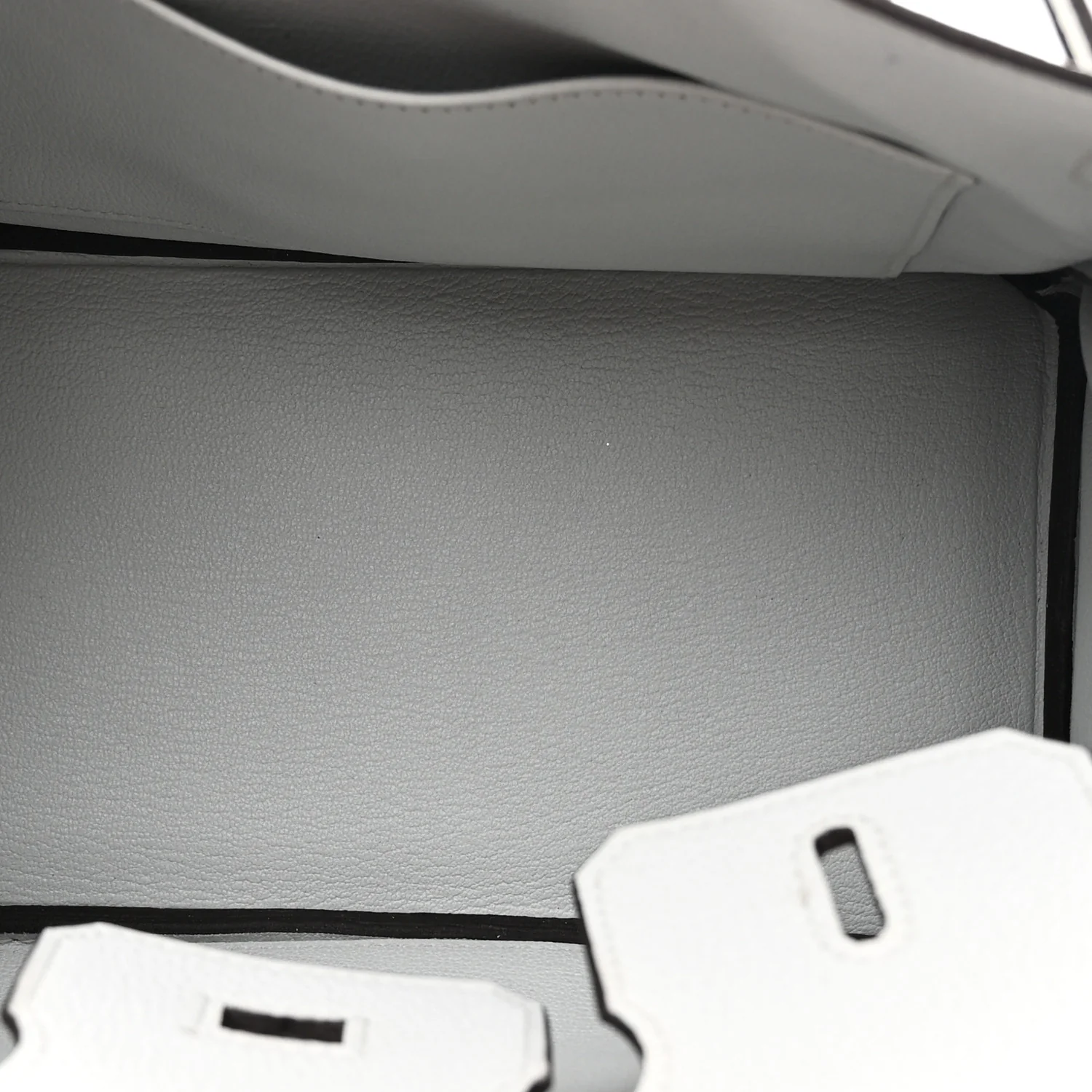 Togo Birkin 25 Gris Platine - Image 4