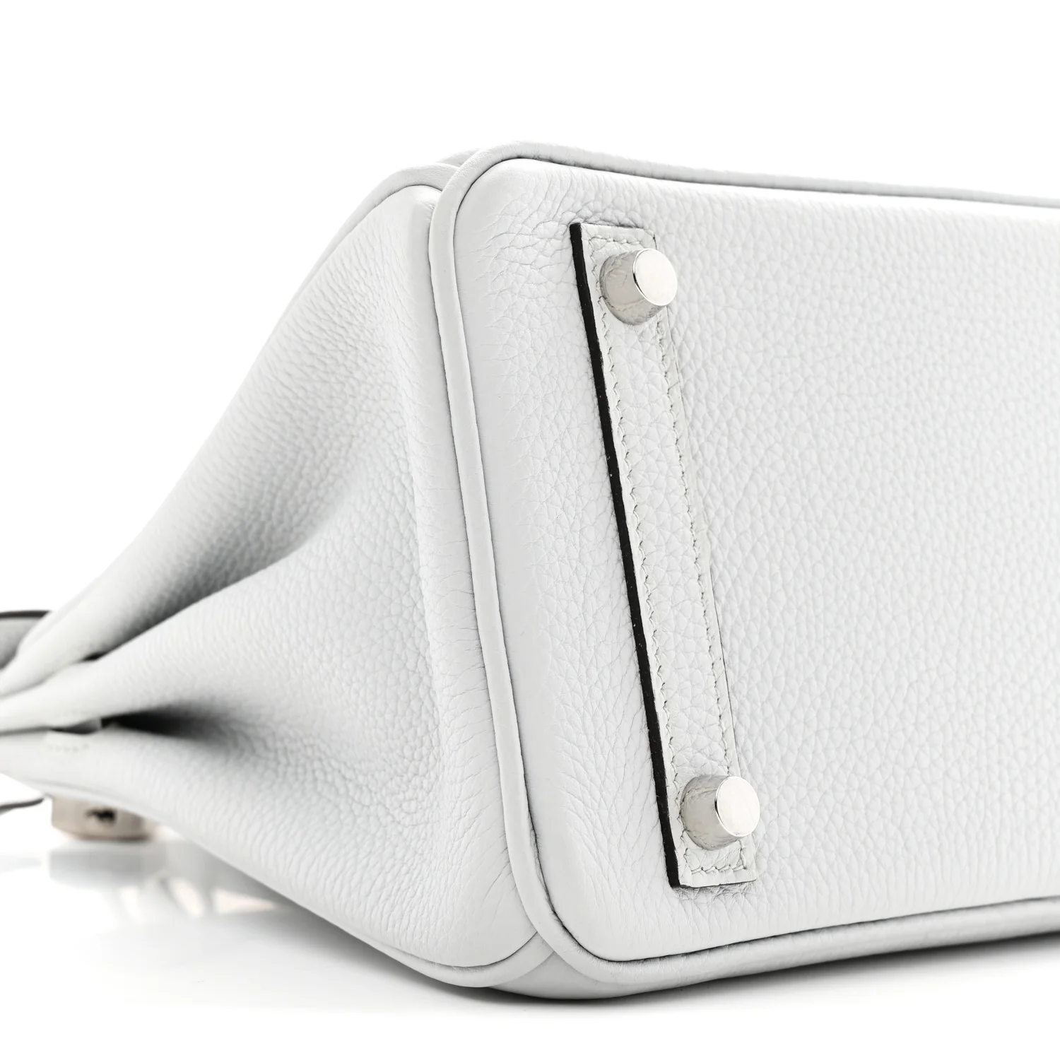 Togo Birkin 25 Gris Platine - Image 8