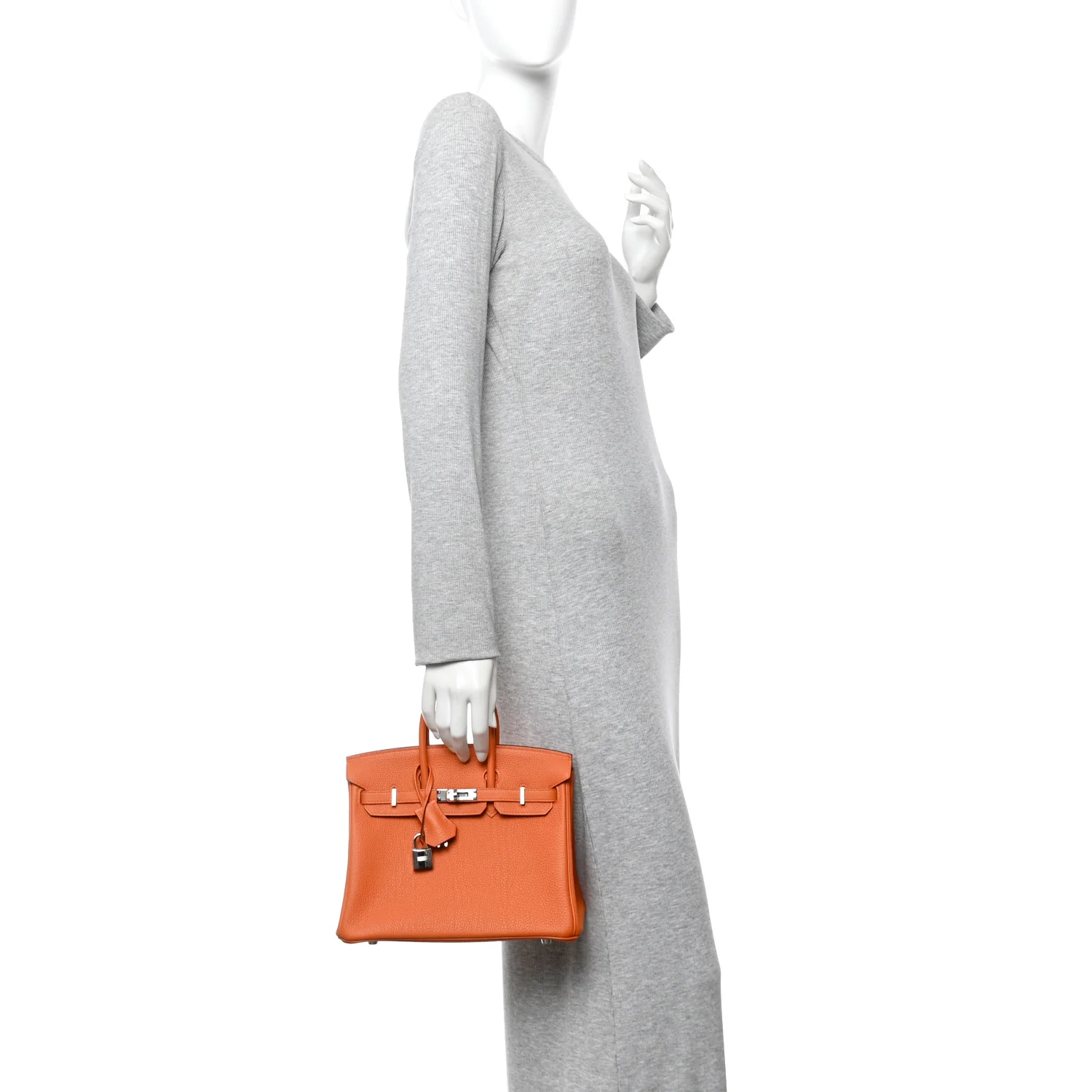 Togo Birkin 25 Orange - Image 2