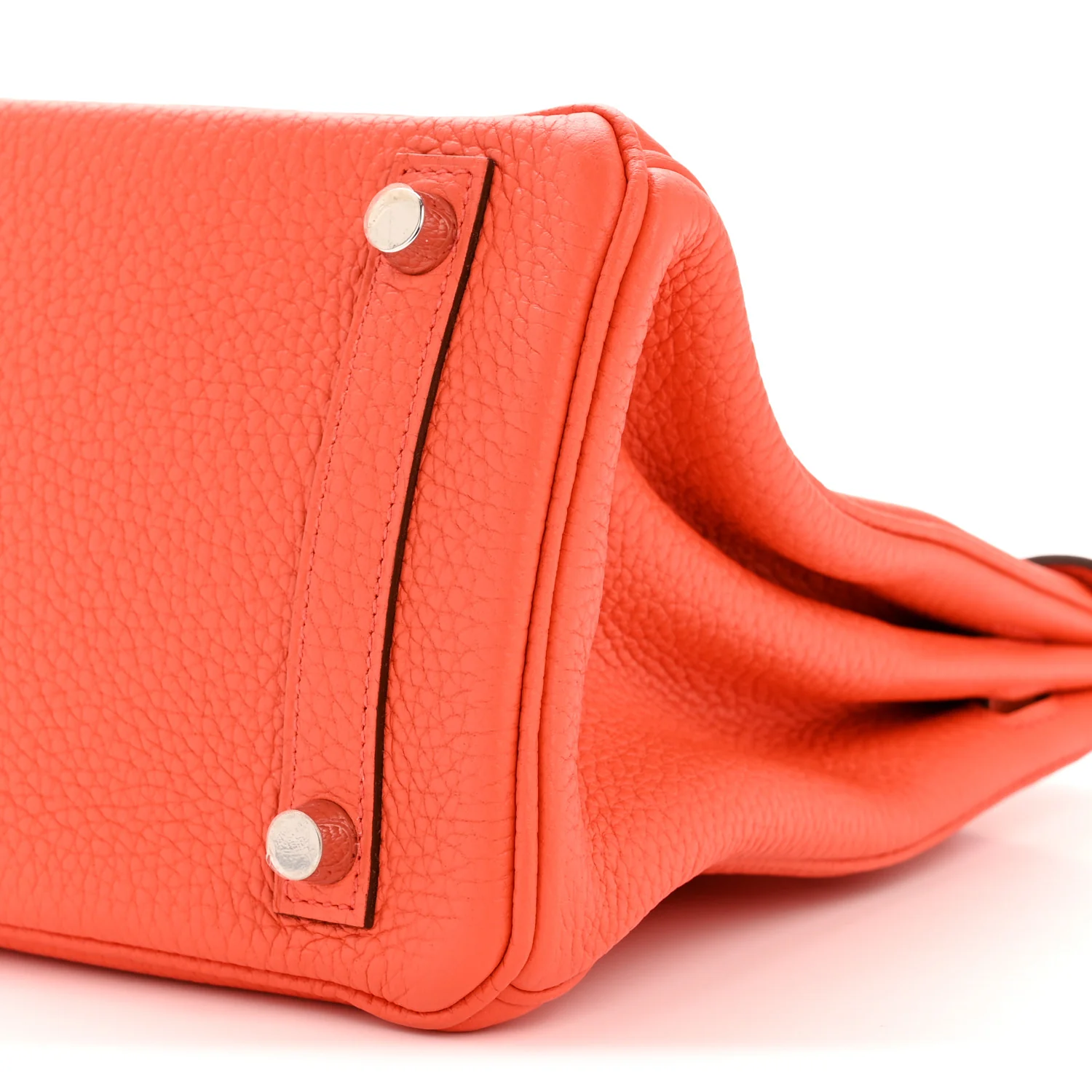 Togo Birkin 25 Orange Poppy - Image 10