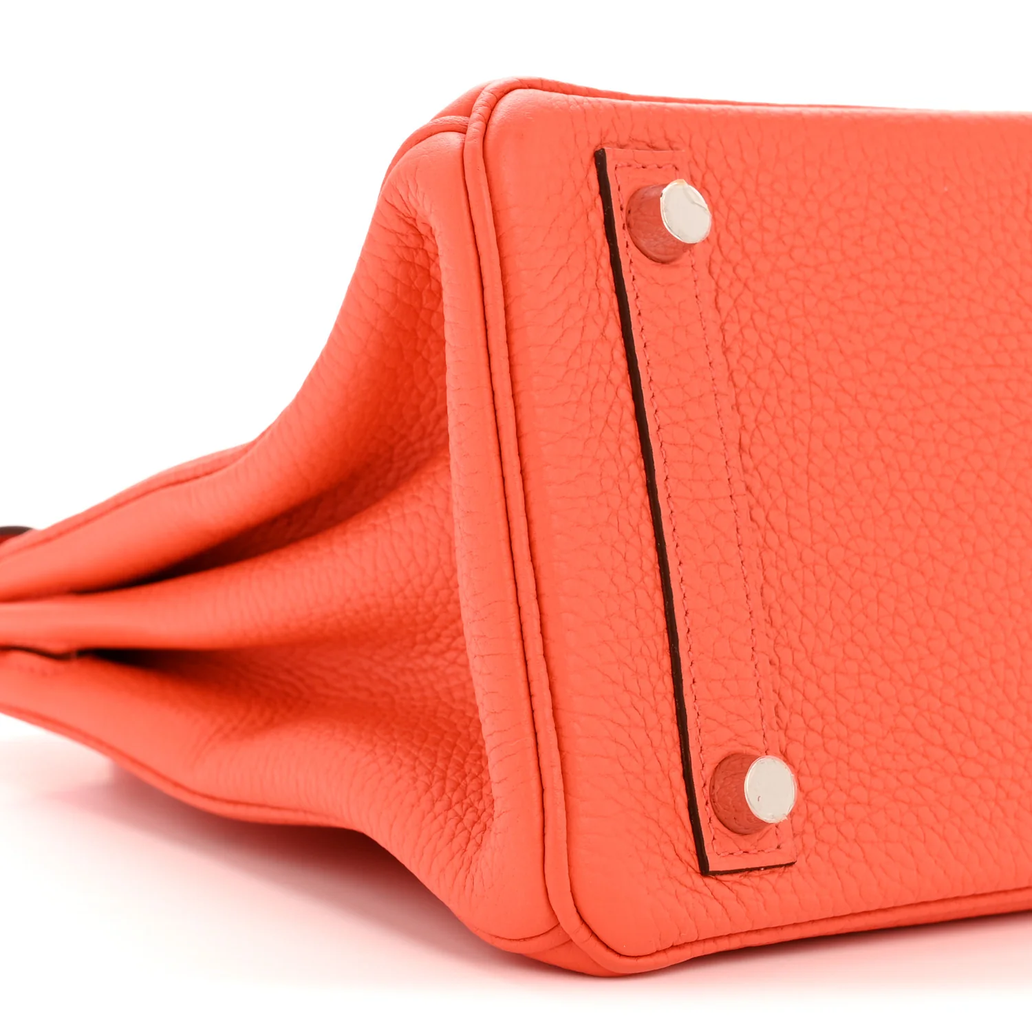 Togo Birkin 25 Orange Poppy - Image 9