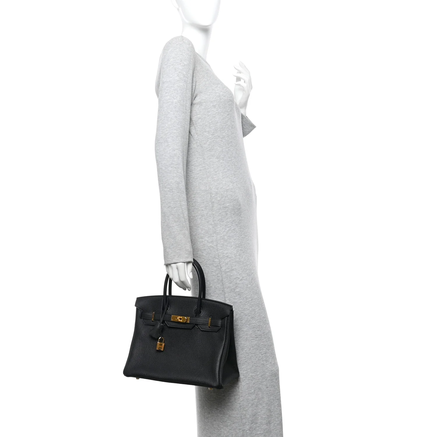Togo Birkin 30 Black - Image 2