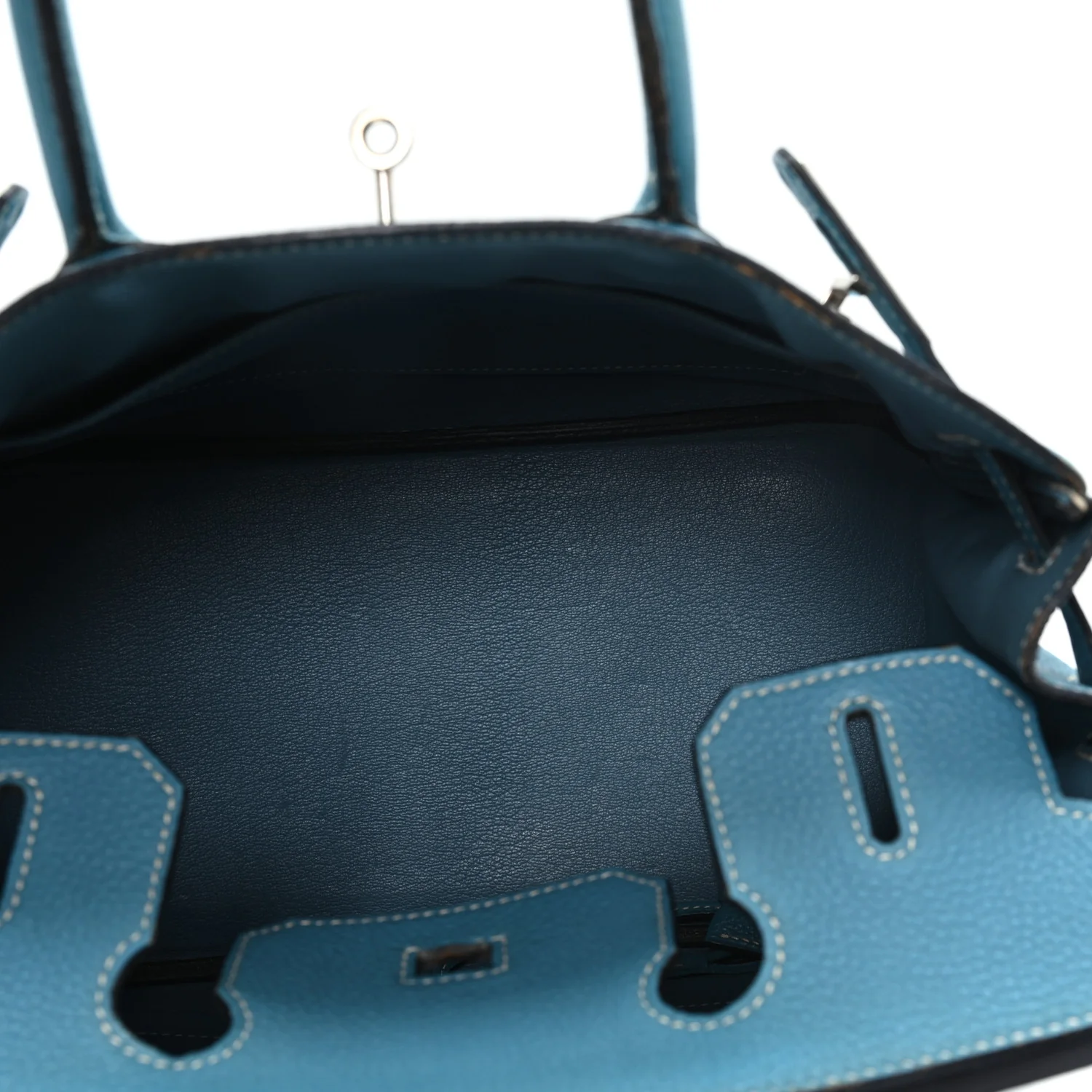 Togo Birkin 30 Blue Jean - Image 5