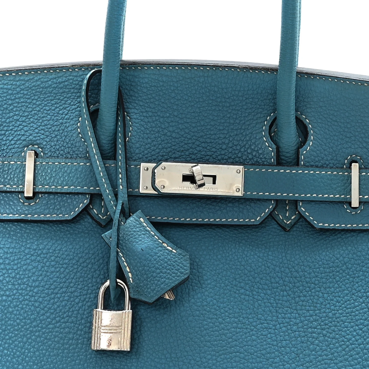 Togo Birkin 30 Blue Jean - Image 8