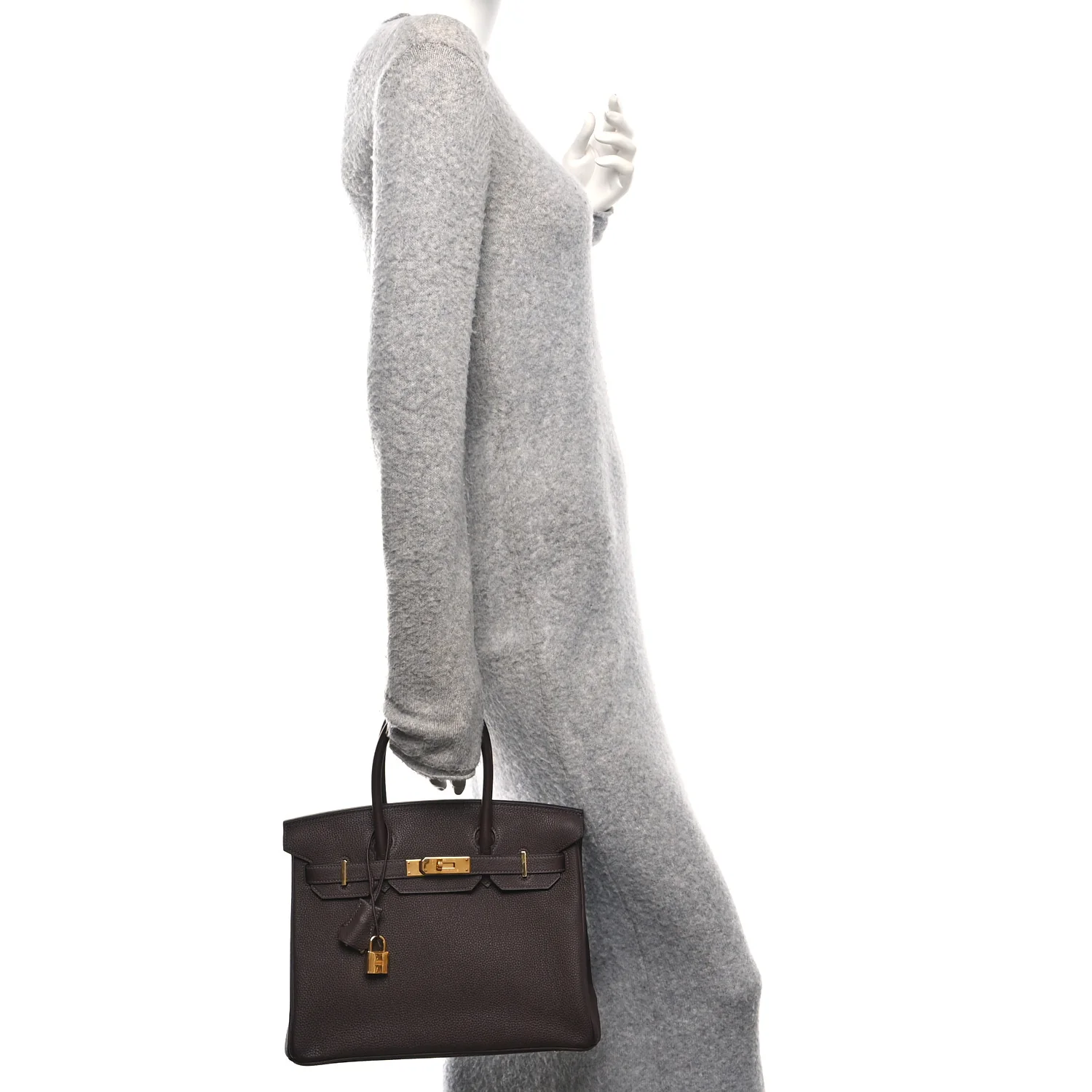 Togo Birkin 30 Chocolate - Image 2