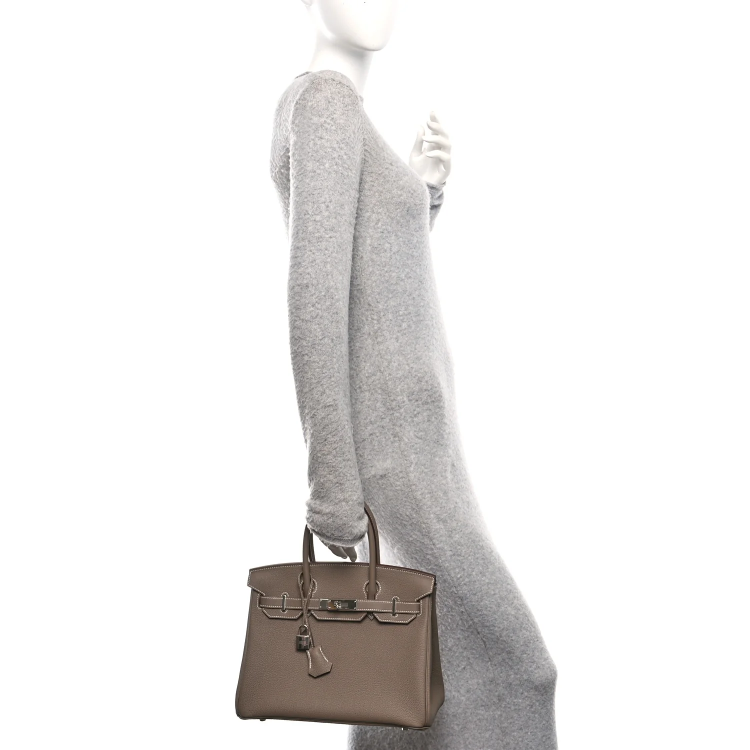 Togo Birkin 30 Etoupe - Image 2