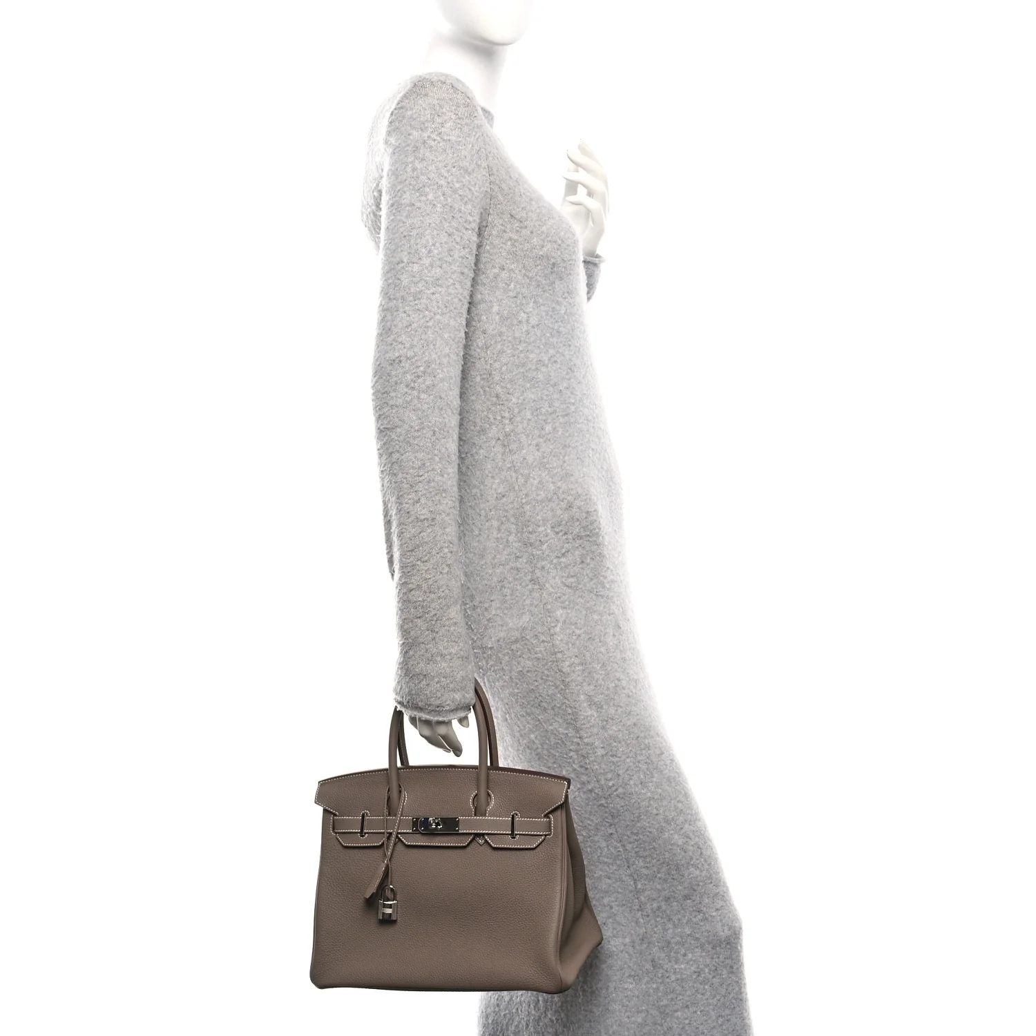 Togo Birkin 30 Etoupe - Image 2