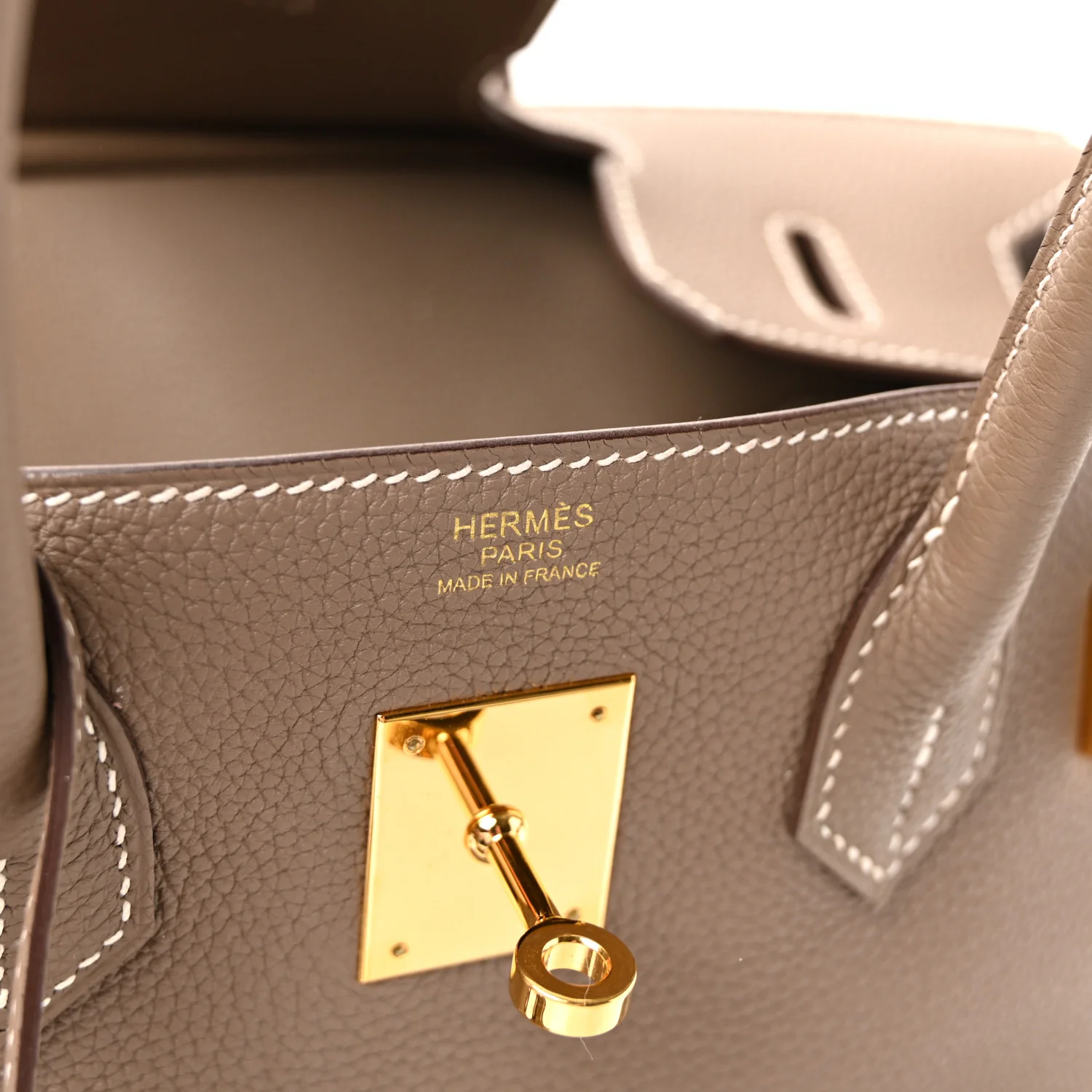Togo Birkin 30 Etoupe - Image 6