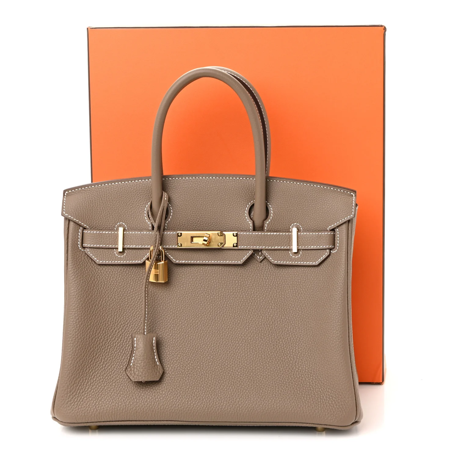 Togo Birkin 30 Etoupe - Image 11