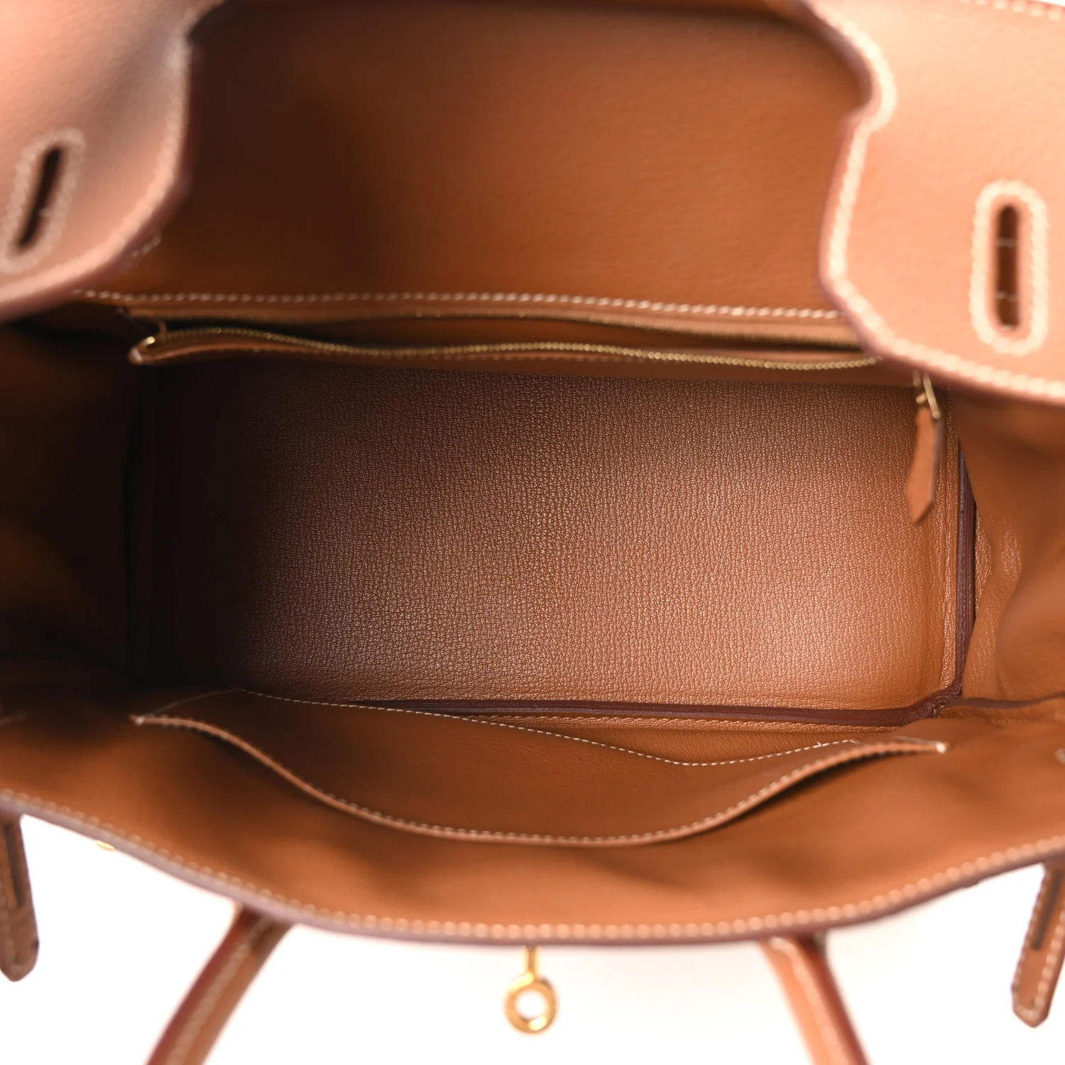 Togo BIRKIN 30 Gold - Image 8