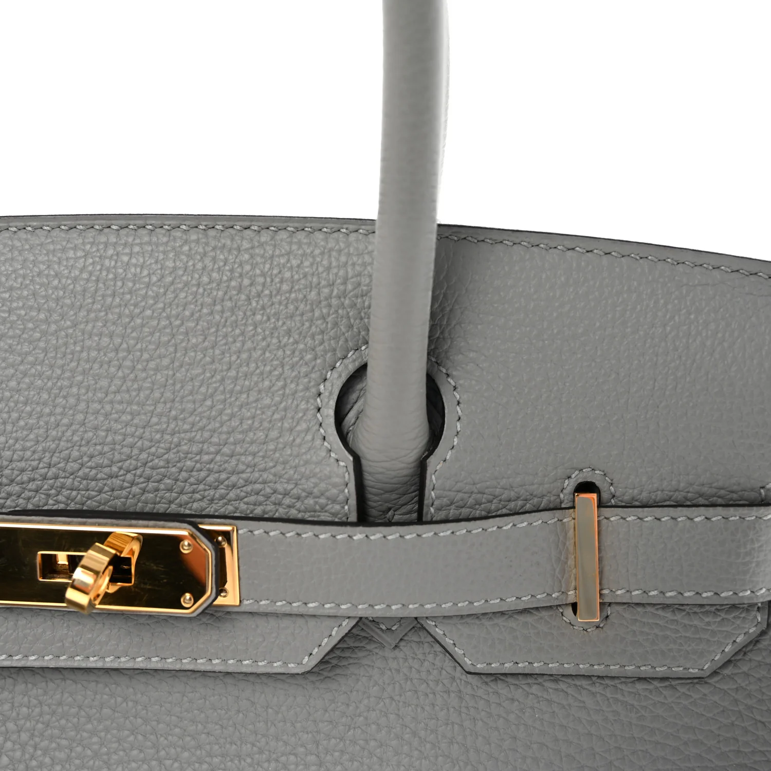 Togo Birkin 30 Gris Mouette - Image 8