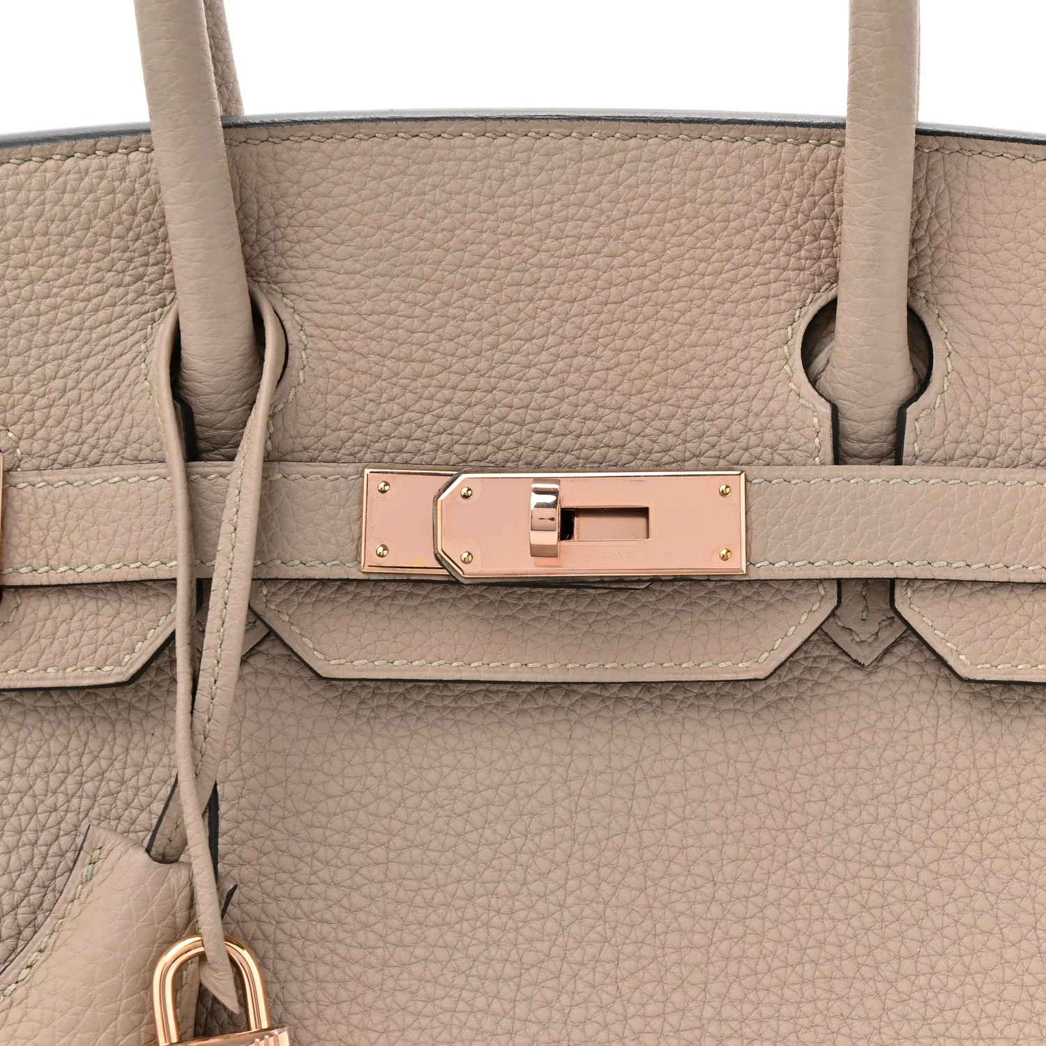 Togo Birkin 30 Gris Tourterelle - Image 8