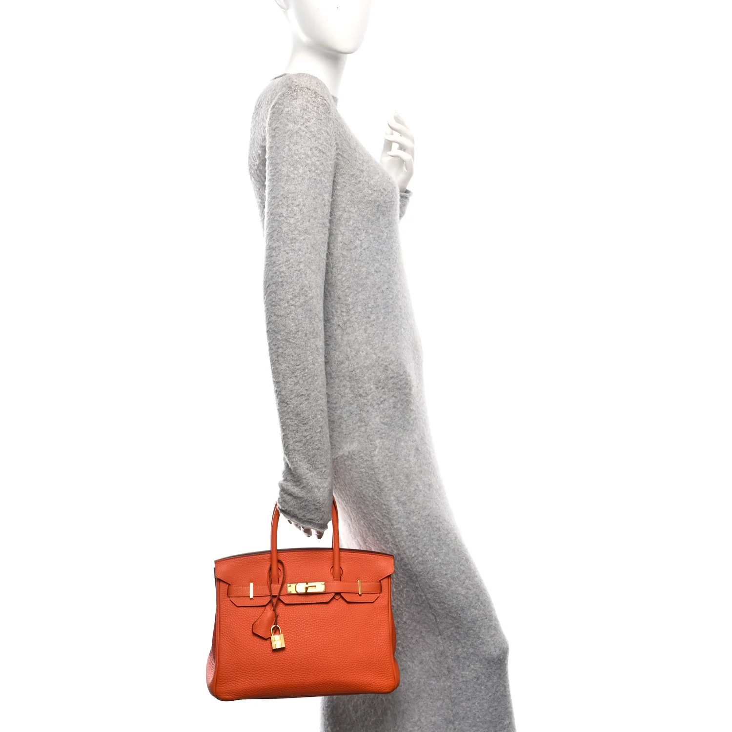Togo BIRKIN 30 Orange - Image 2