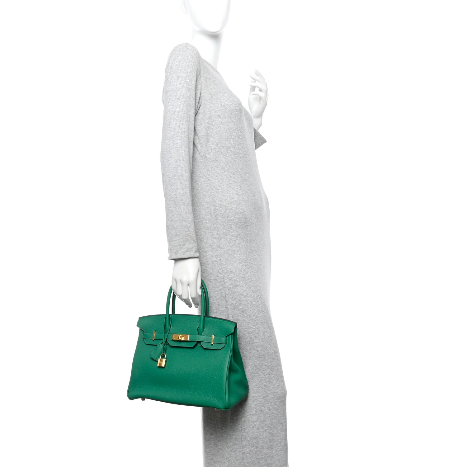 Togo Birkin 30 Vert Vertigo - Image 2