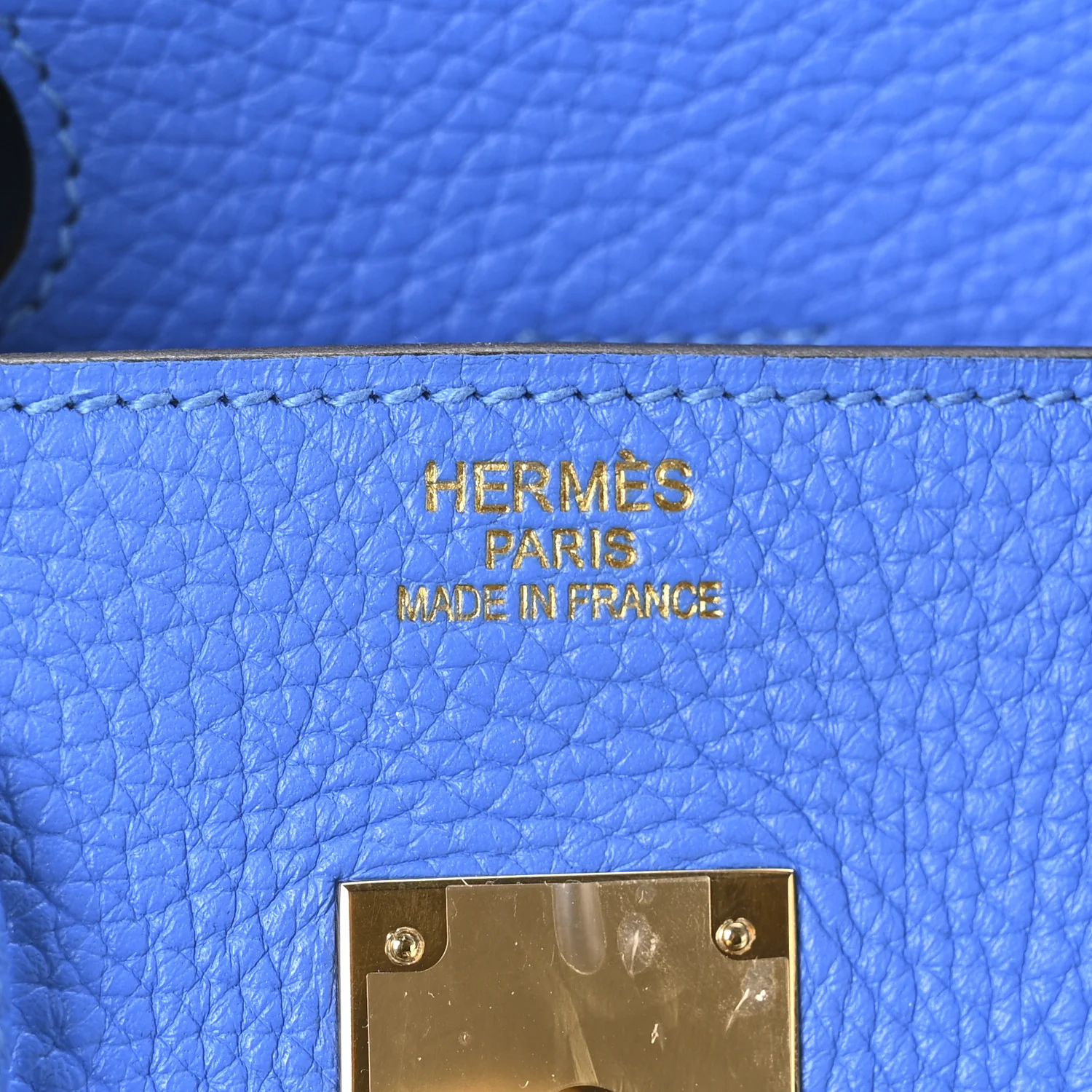 Togo BIRKIN 35 Bleu Hydra - Image 6