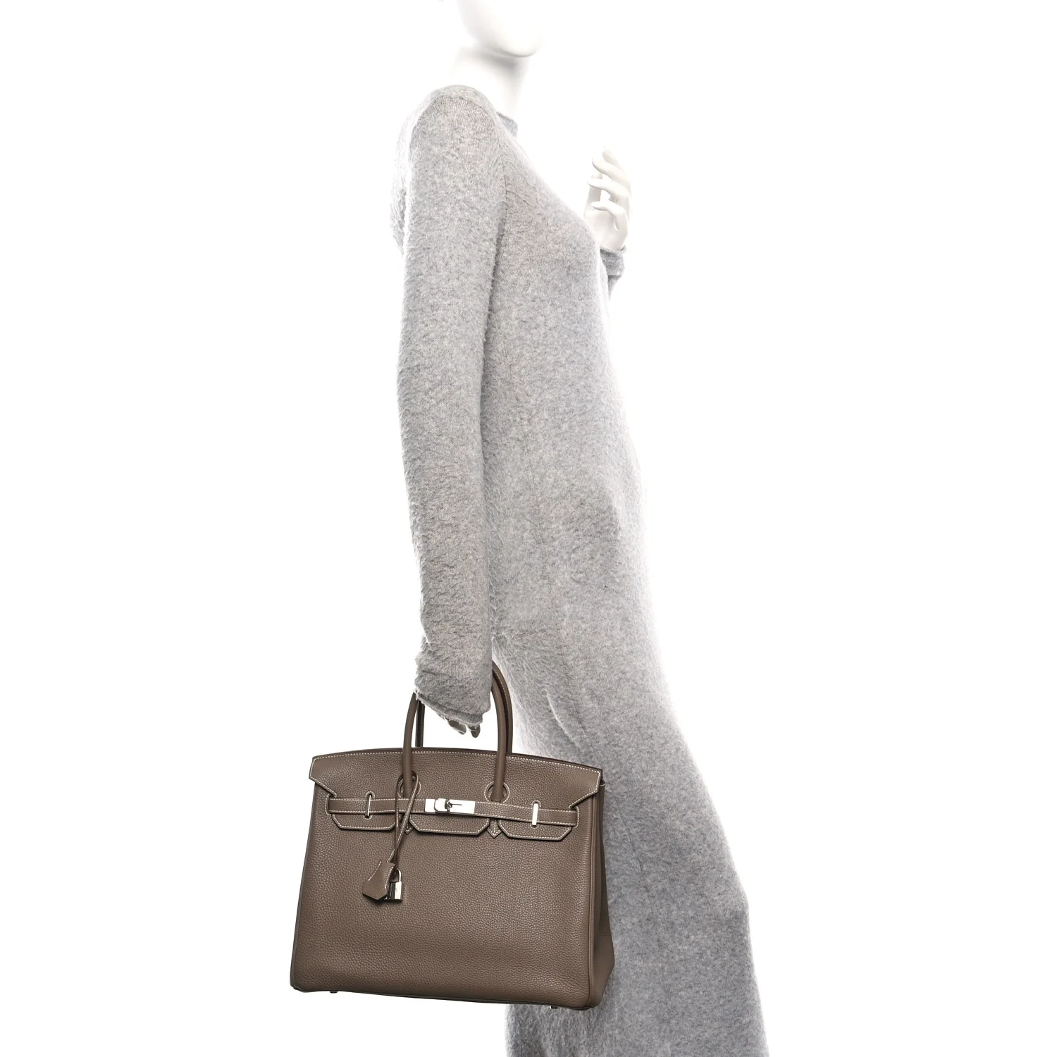 Togo Birkin 35 Etoupe - Image 2