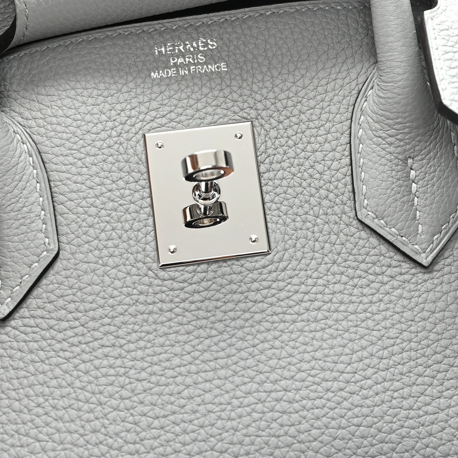 Togo Birkin 35 Gris Mouette - Image 6