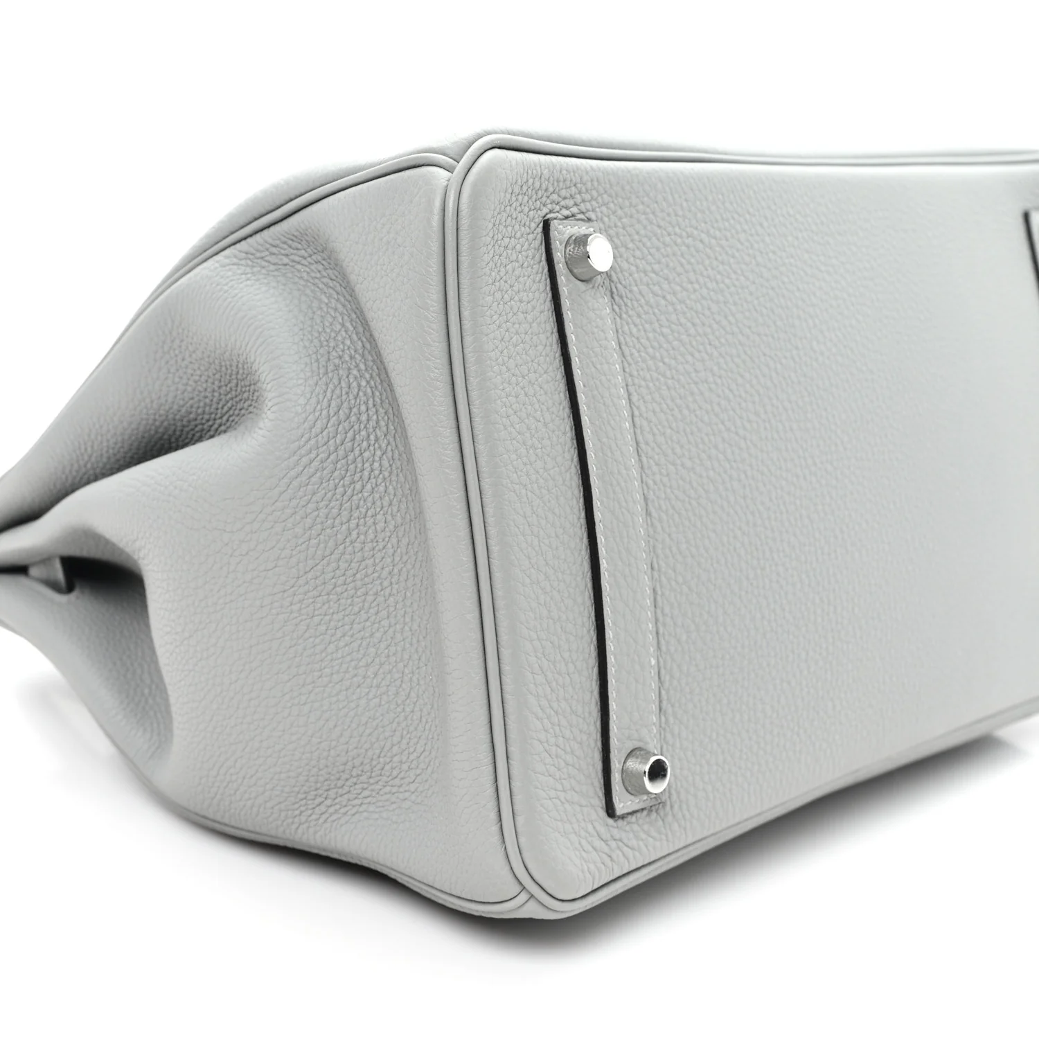 Togo Birkin 35 Gris Mouette - Image 9