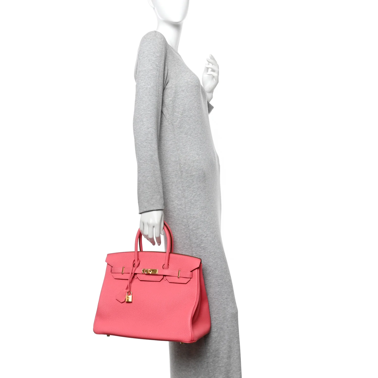 Togo Birkin 35 Rose Lipstick - Image 2