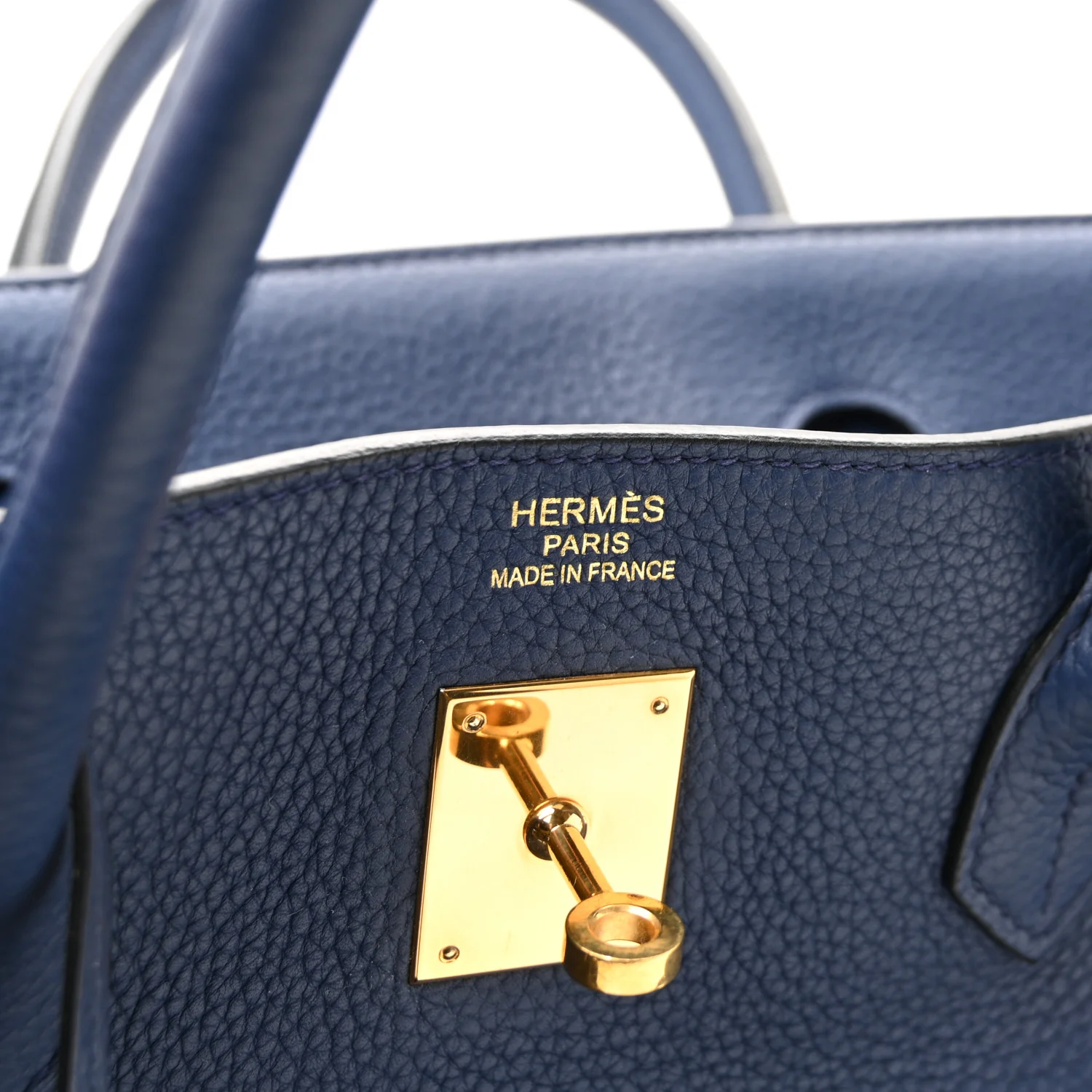 Togo Birkin 40 Bleu Saphir - Image 11