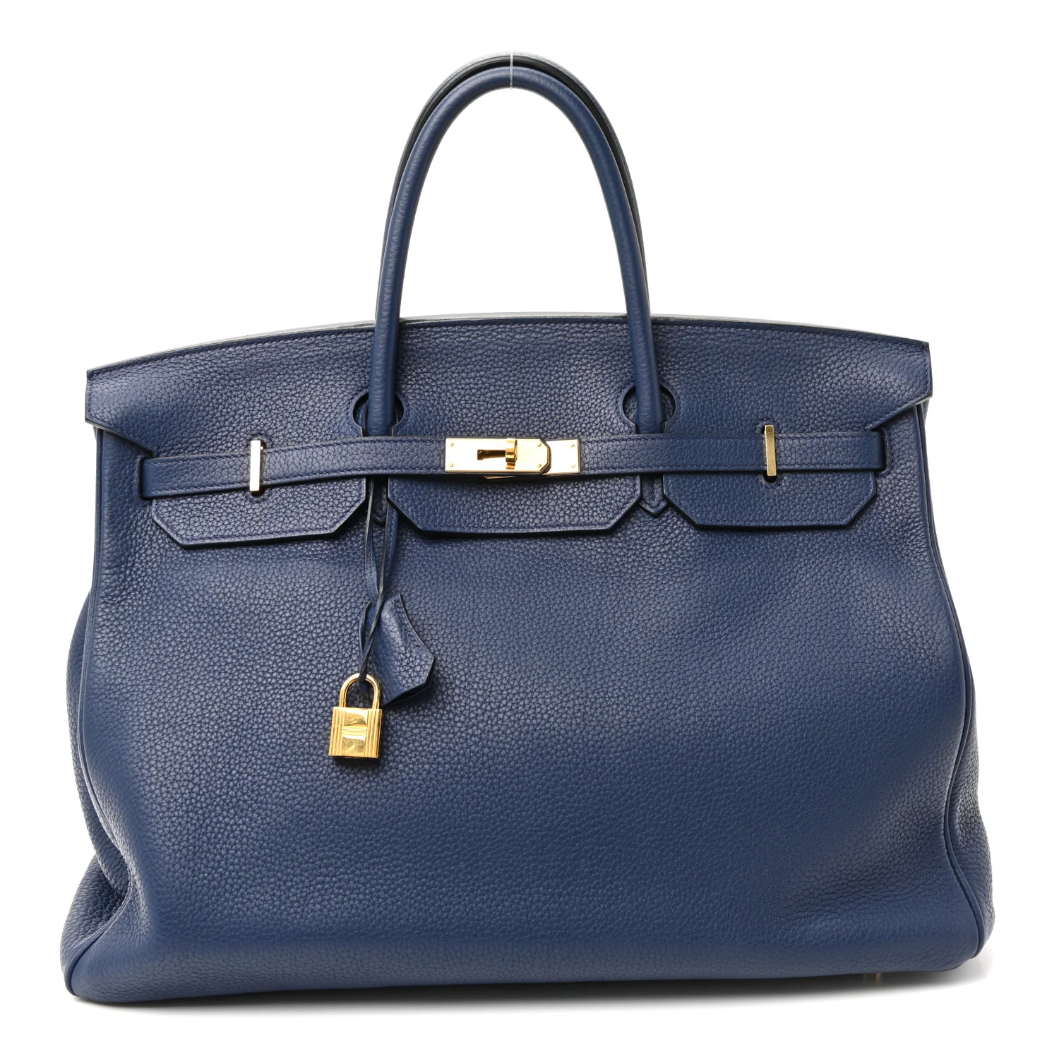 Togo Birkin 40 Bleu Saphir - Image 3