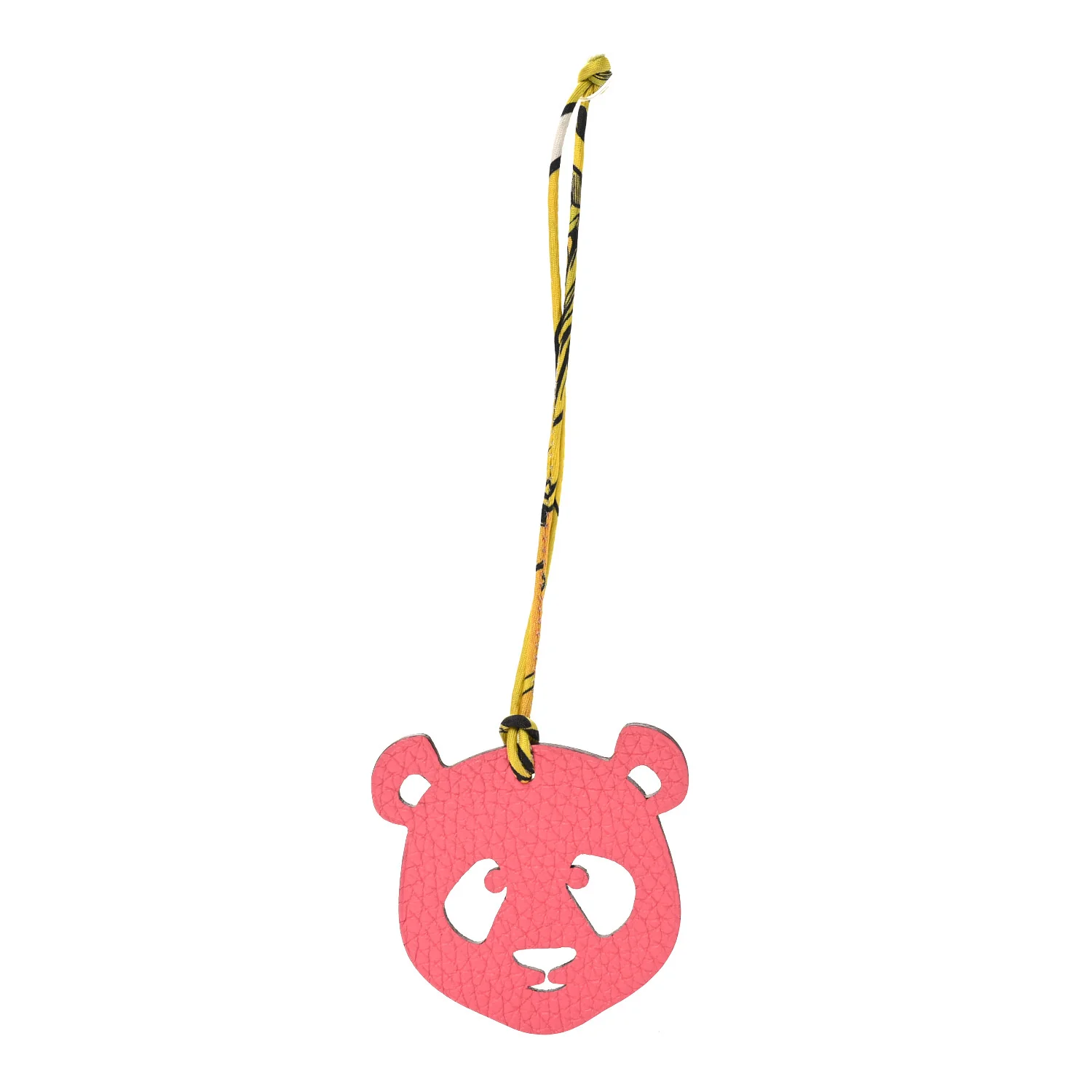 Togo Chevre Mysore Petit H Panda Bag Charm Rose Azalee Sienne