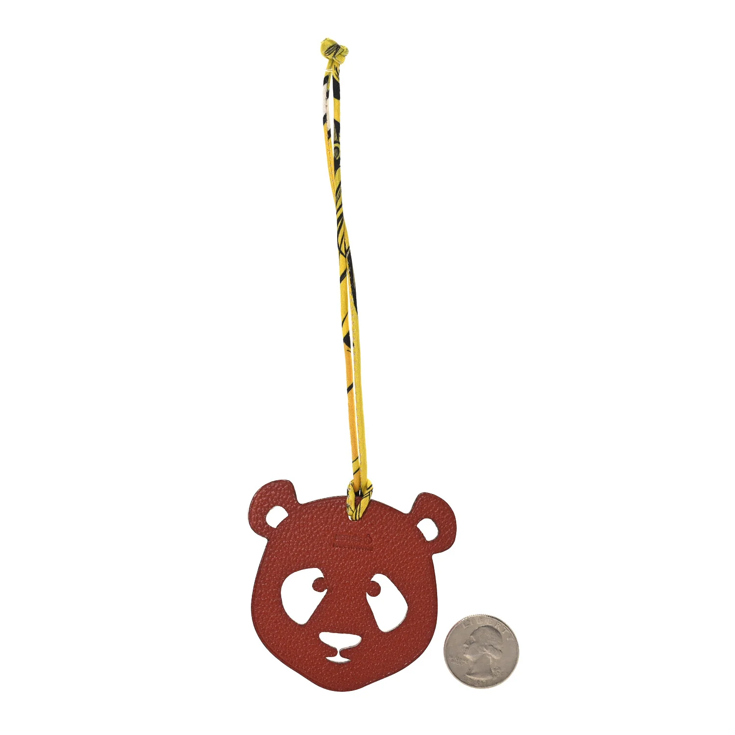 Togo Chevre Mysore Petit H Panda Bag Charm Rose Azalee Sienne - Image 2