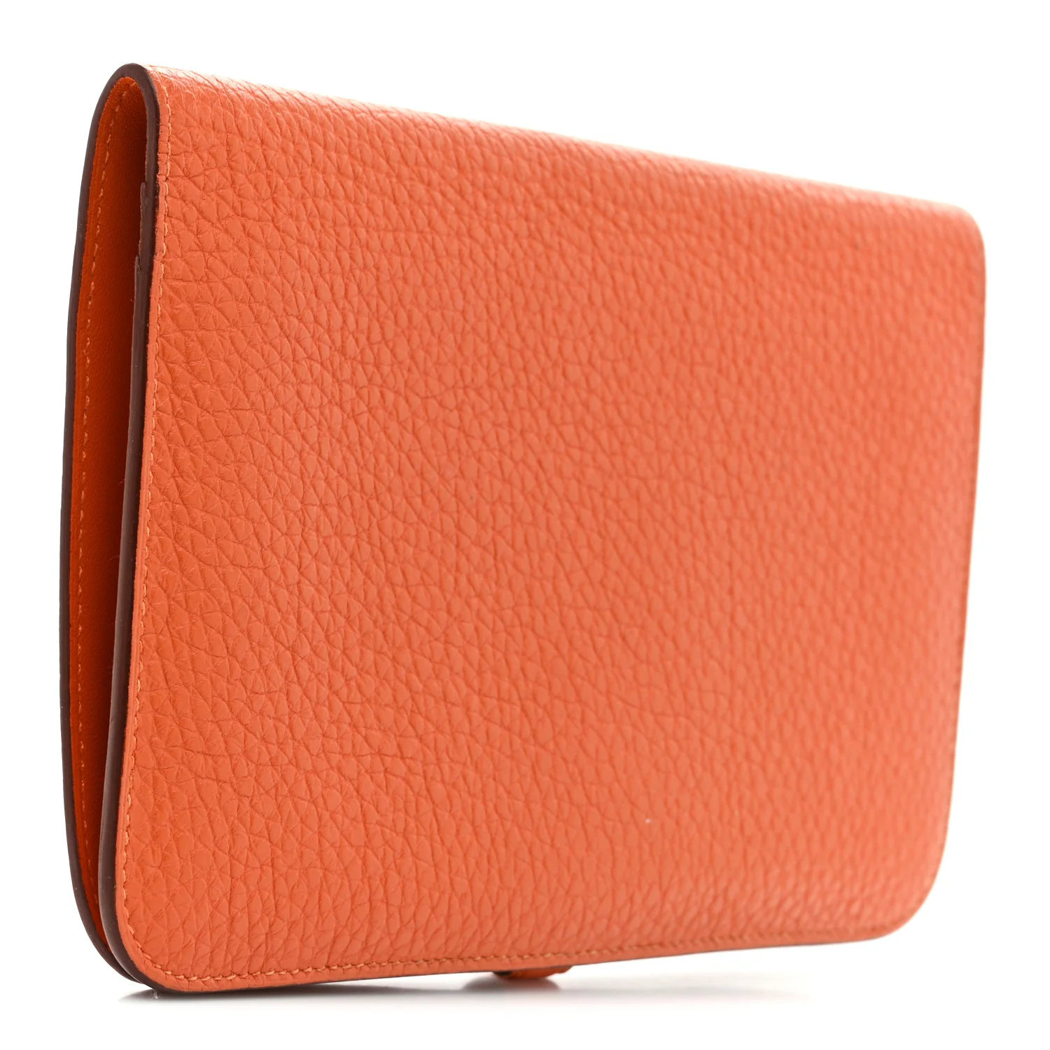 Togo Dogon Duo Wallet Orange - Image 4