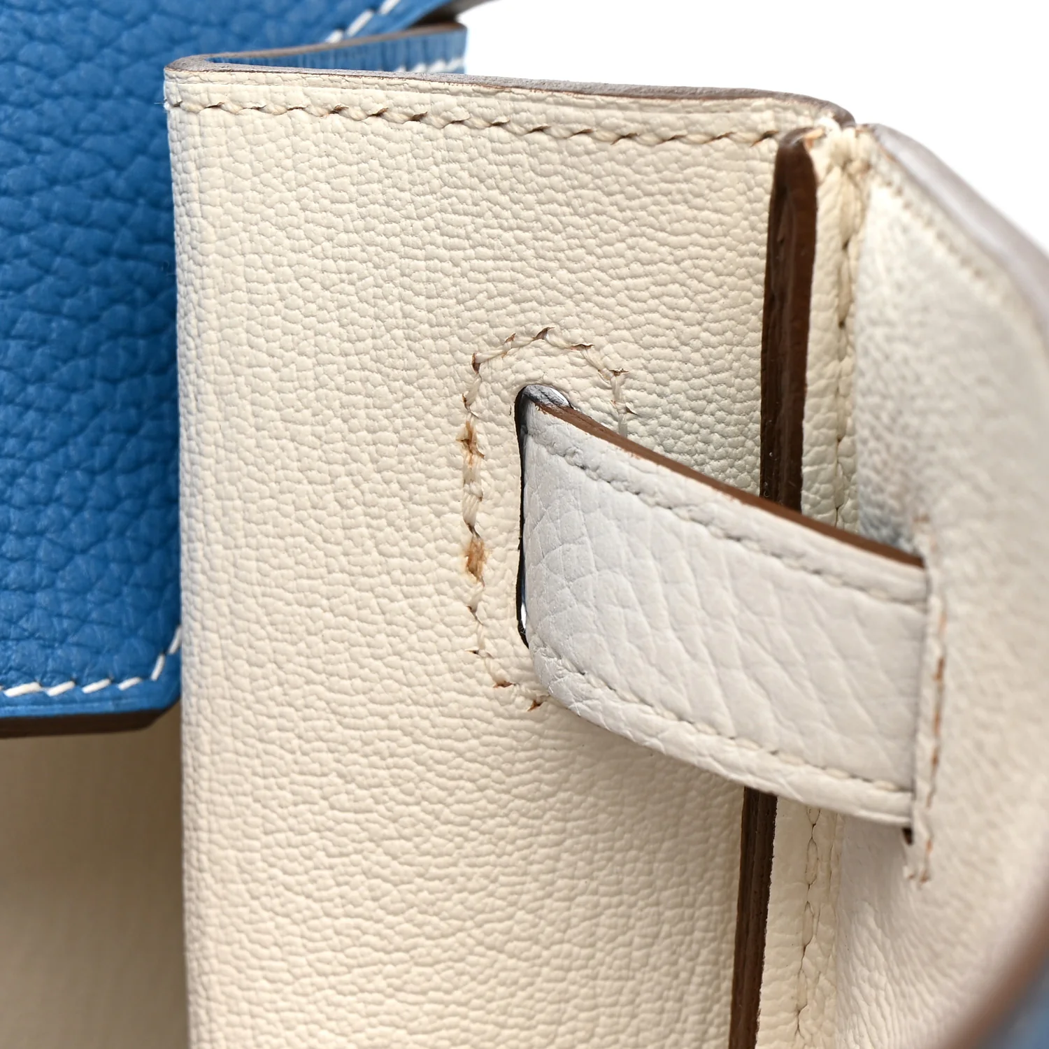 Togo Eclat Birkin 40 Mykonos White - Image 11