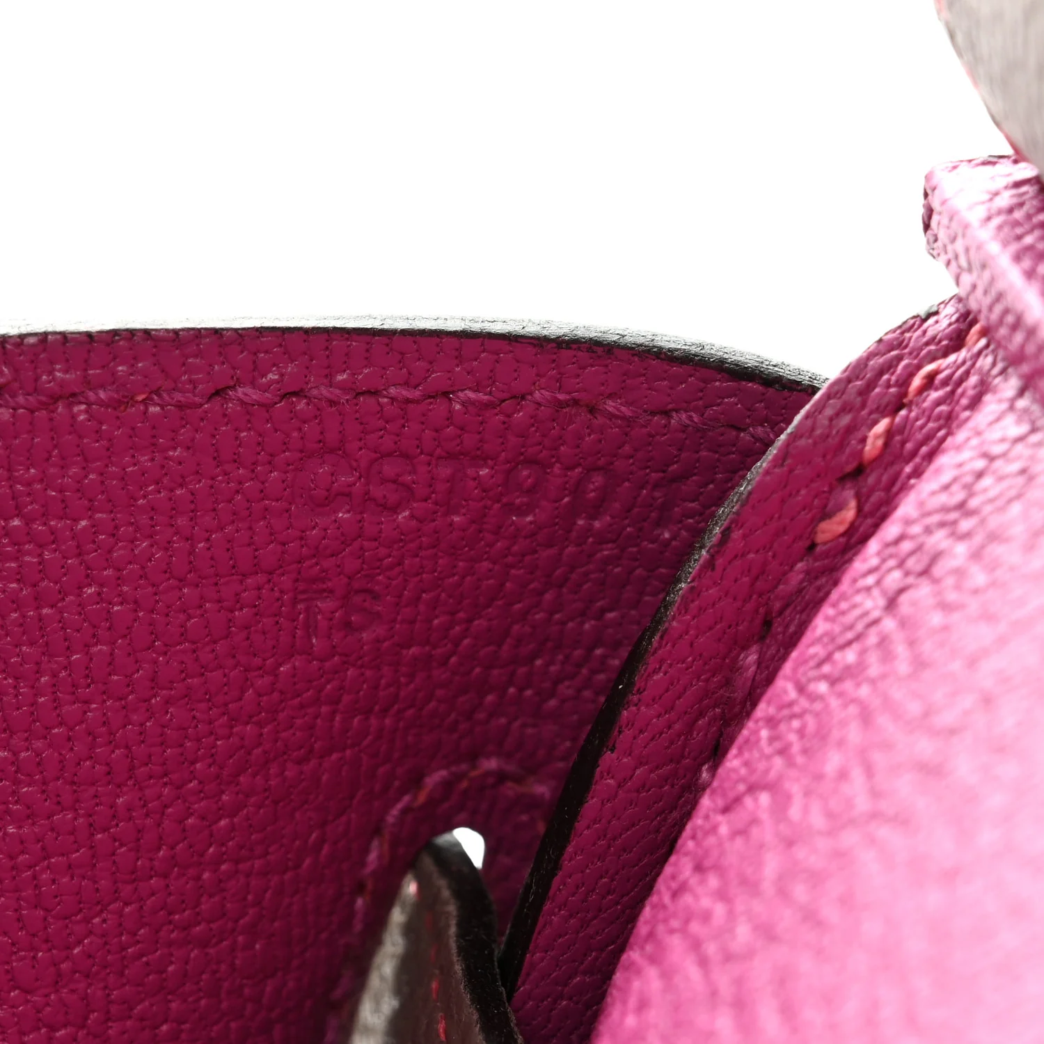 Togo Horseshoe Birkin 30 Etoupe Rose Pourpre - Image 7
