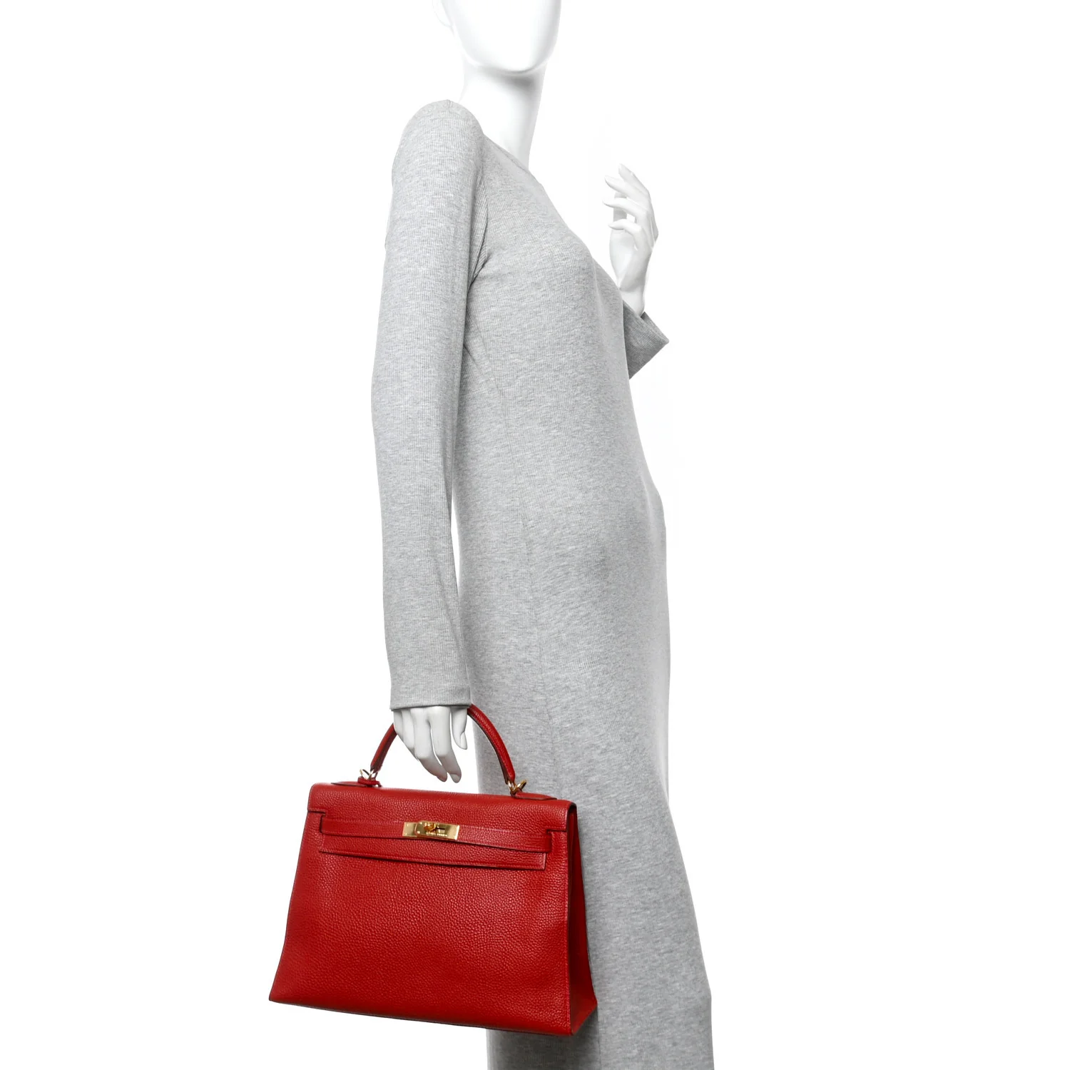 Togo Kelly Sellier 32 Rouge Vif - Image 2