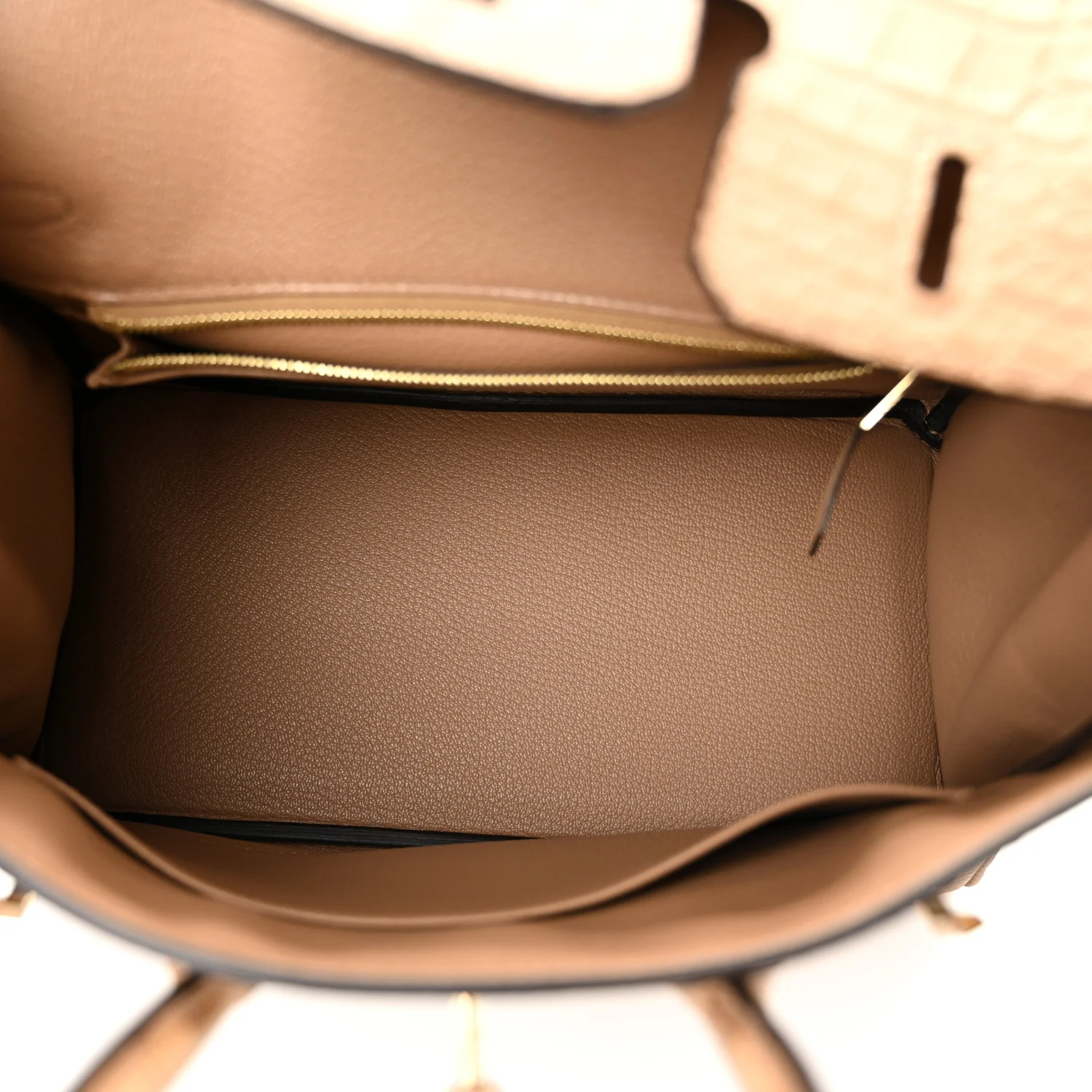 Togo Matte Alligator Birkin Touch 25 Chai - Image 4