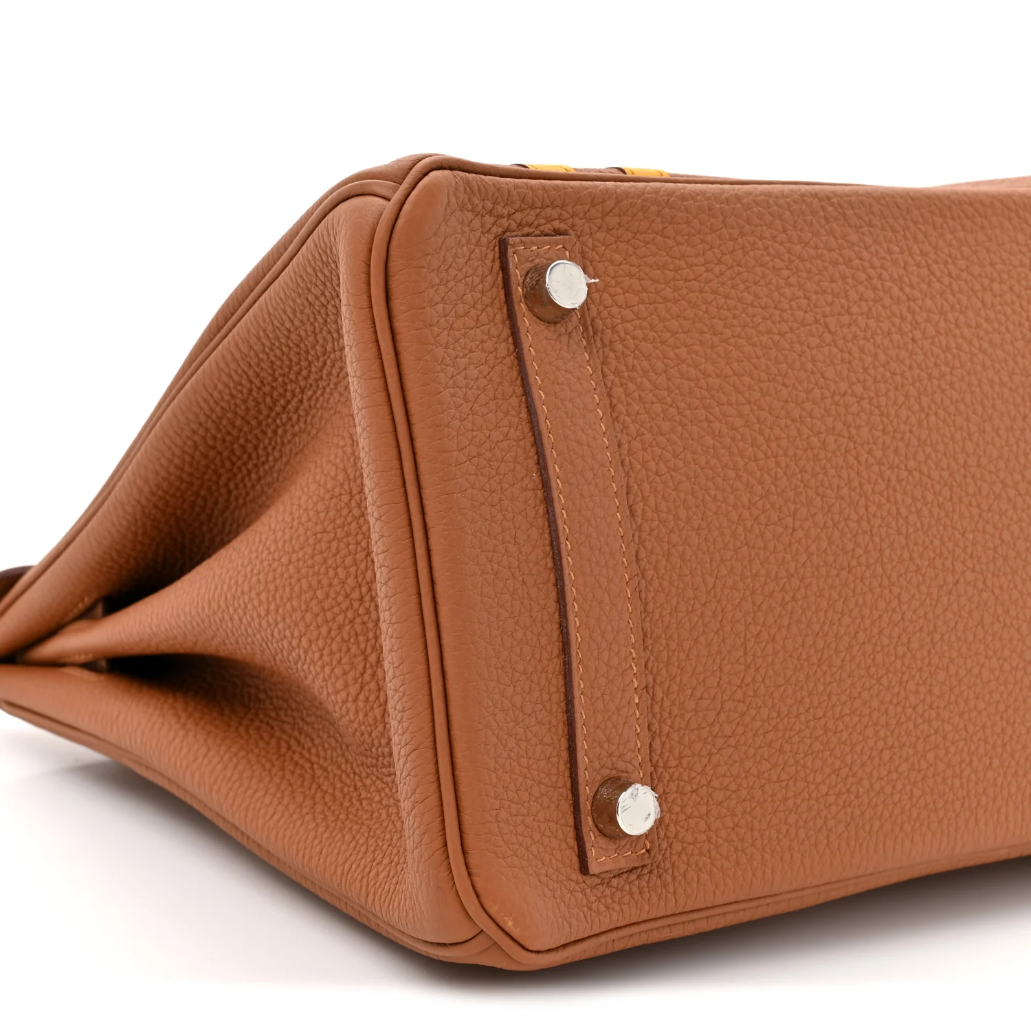 Togo Swift Officier Birkin 30 Gold Ambre - Image 10