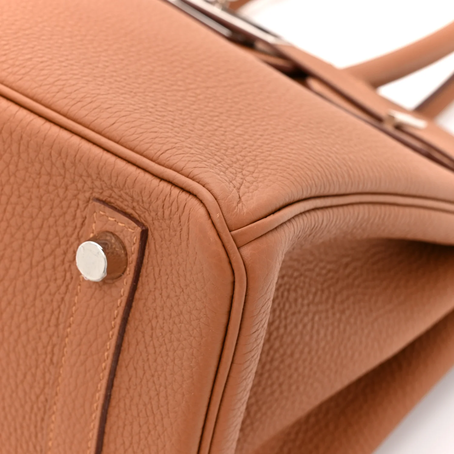 Togo Swift Officier Birkin 30 Gold Ambre - Image 11