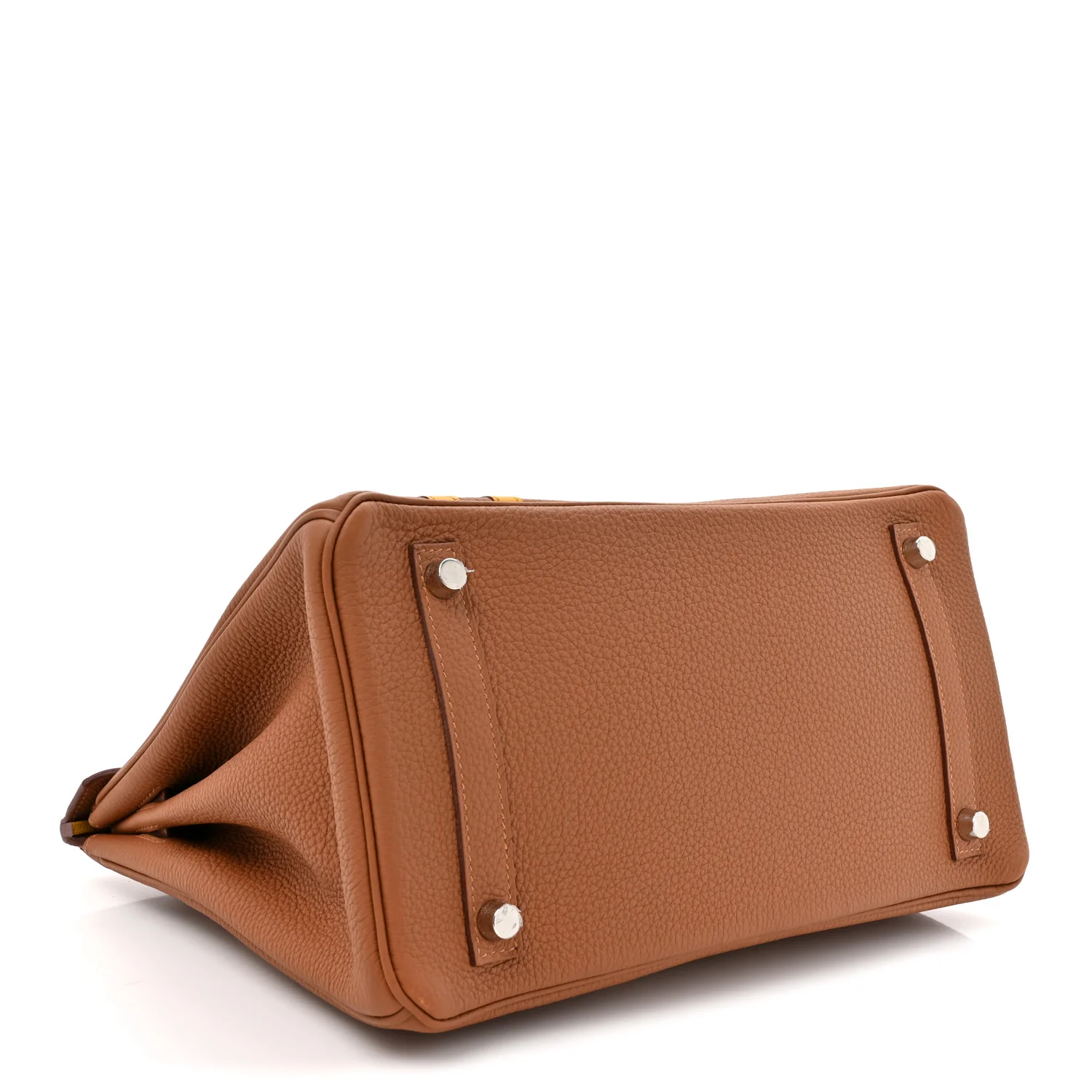 Togo Swift Officier Birkin 30 Gold Ambre - Image 4