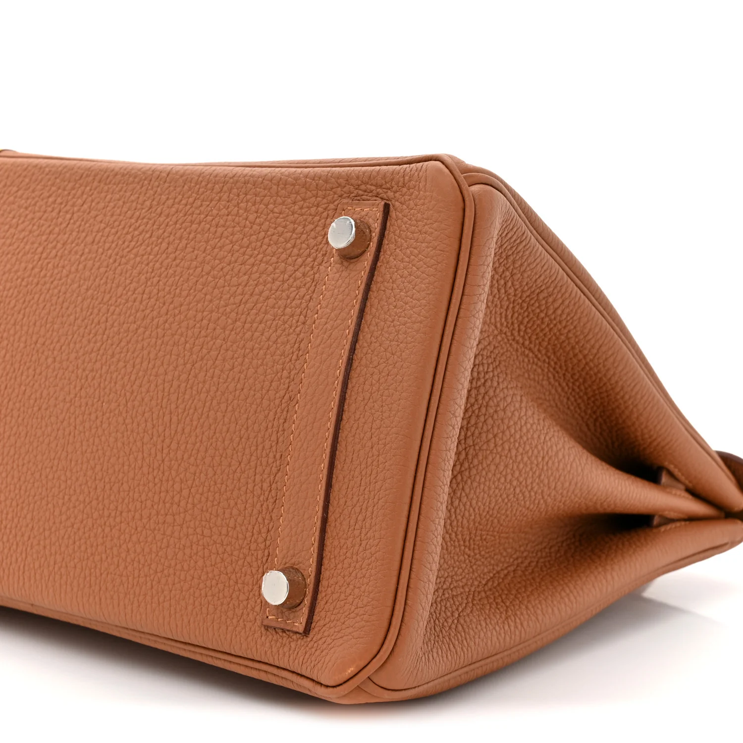 Togo Swift Officier Birkin 30 Gold Ambre - Image 9