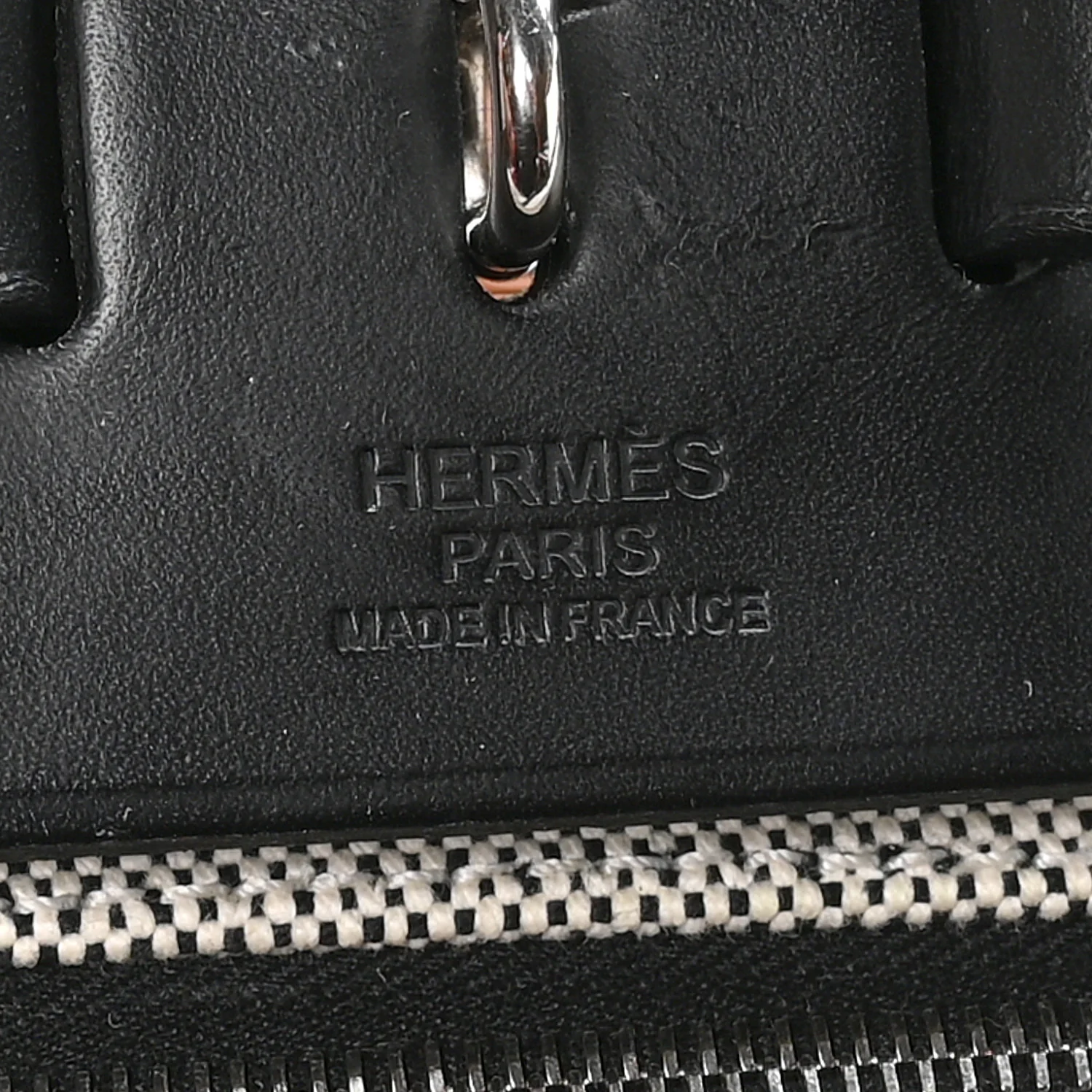 Toile H Berline Vache Hunter Herbag Zip PM 31 Black Ecru - Image 7