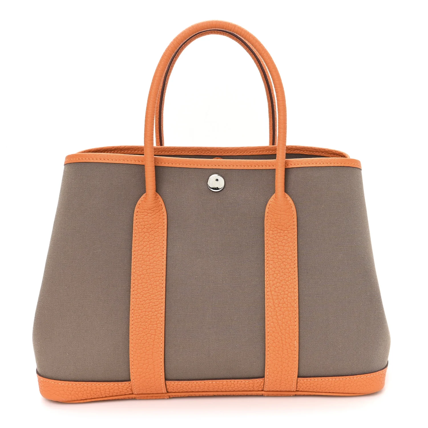 Toile Officier Negonda Garden Party Tote 30 Etoupe Orange - Image 7