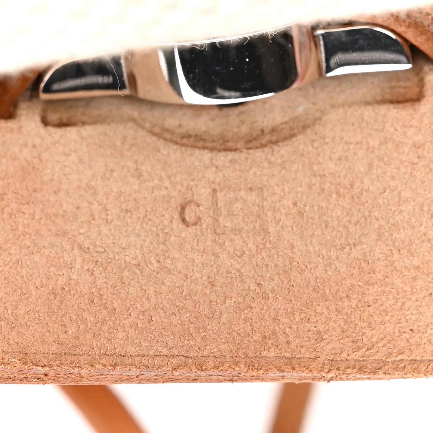 Toile Vache Calfskin Herbag 30 PM Backpack Natural - Image 8