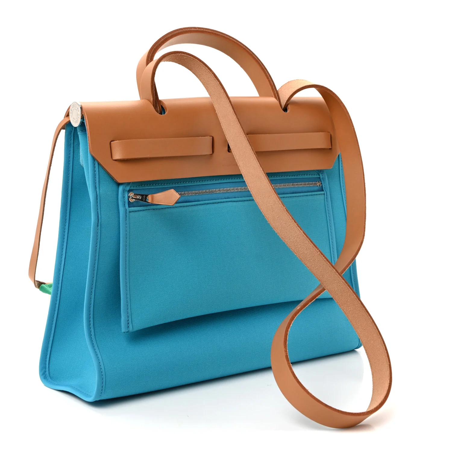 Vache Hunter Toile Herbag Zip 31 PM Bleu Azteque Menthe - Image 4