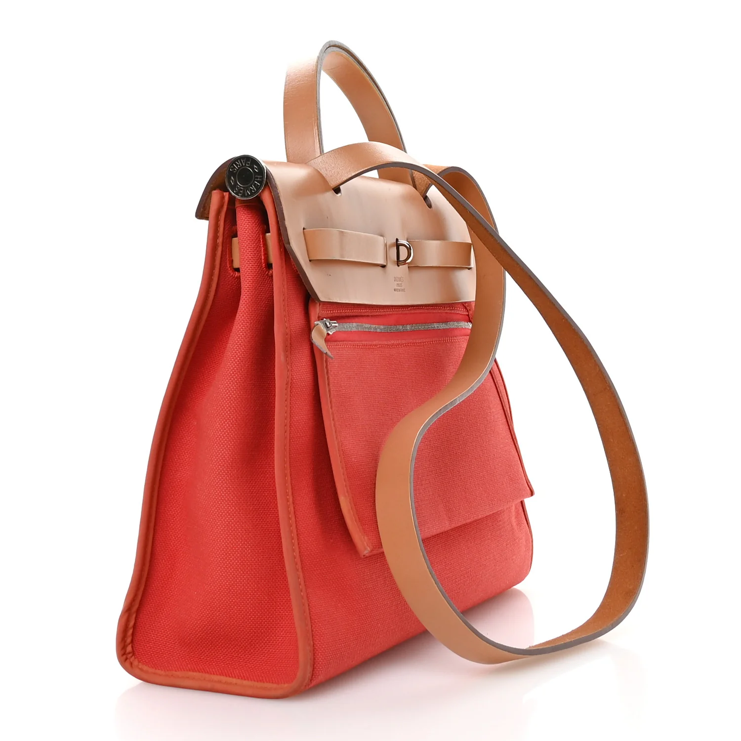 Vache Hunter Toile Herbag Zip 31 PM Rouge Tomate Natural - Image 4