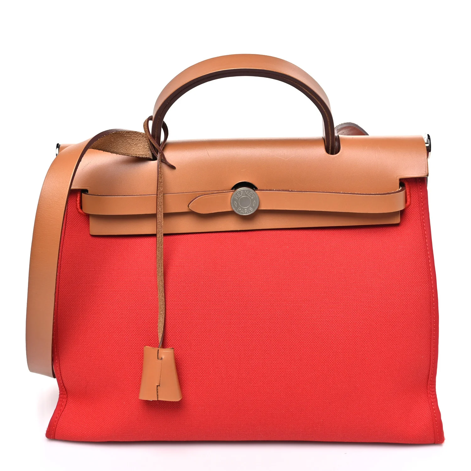 Vache Hunter Toile Herbag Zip 31 PM Rouge Tomate Natural