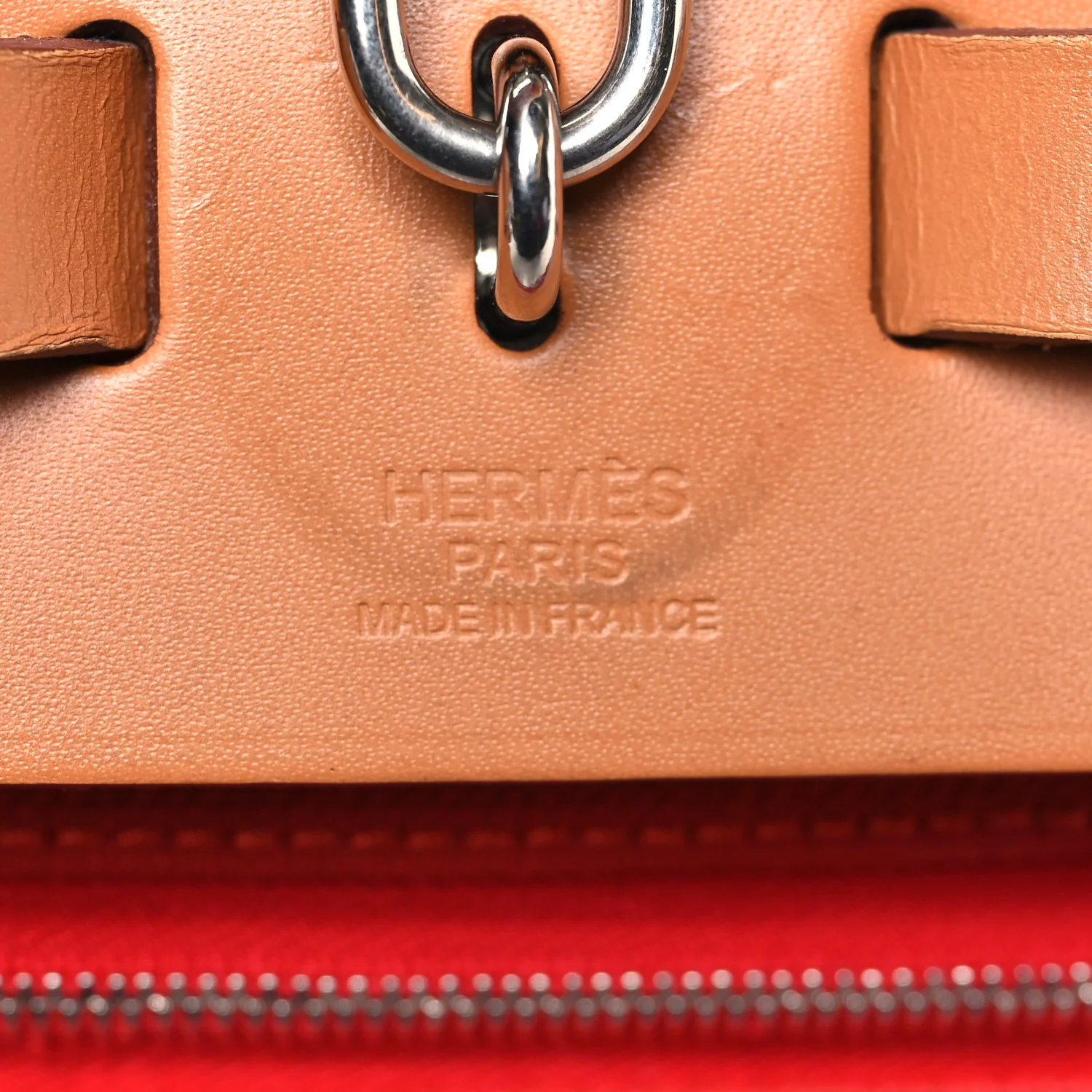 Vache Hunter Toile Herbag Zip 31 PM Rouge Tomate Natural - Image 7