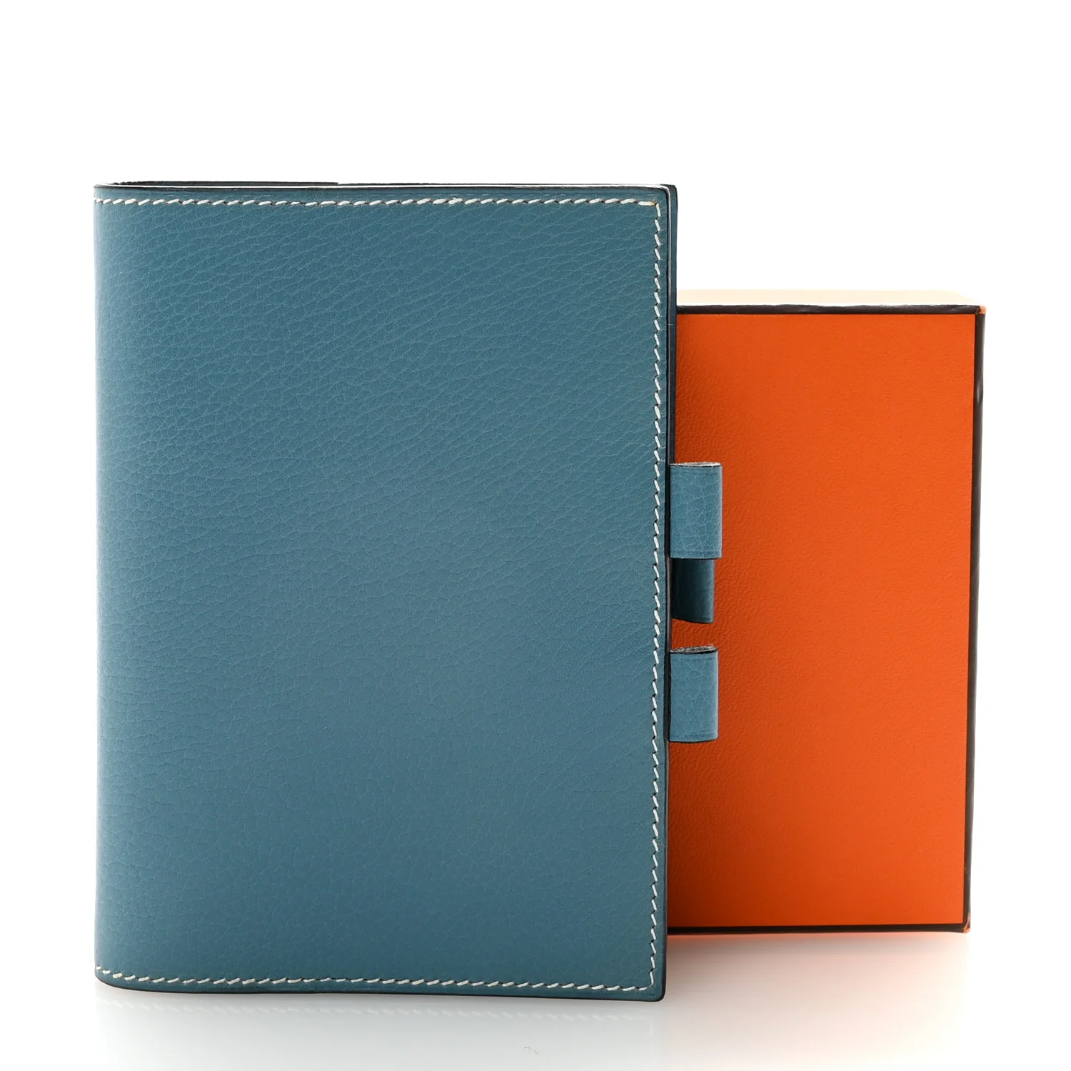 Veau Rodeo Globe Trotter Agenda Cover PM Blue Jean - Image 7
