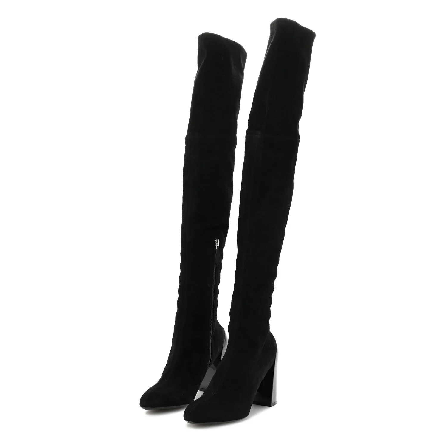 Velvet Goatskin Betty 60 Boots 36.5 Black - Image 3