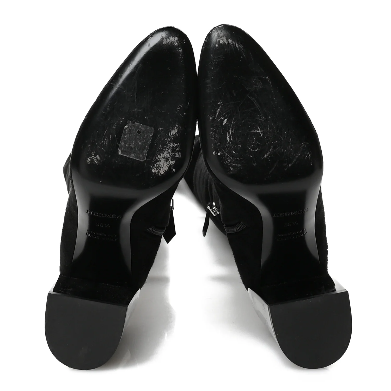 Velvet Goatskin Betty 60 Boots 36.5 Black - Image 5